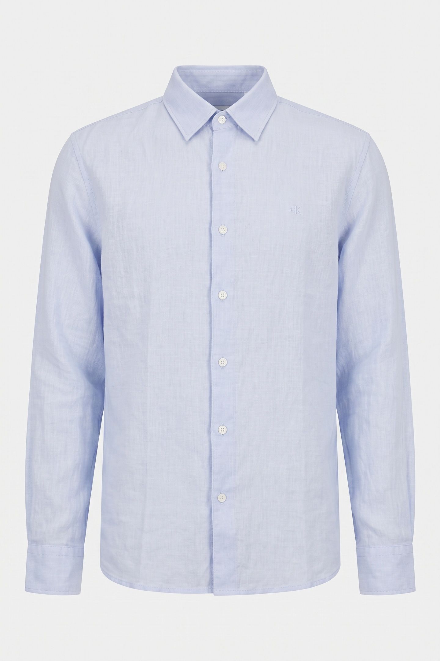LS SOLID LINEN CLASSIC SHIRT HEAVENLY IRIS 3