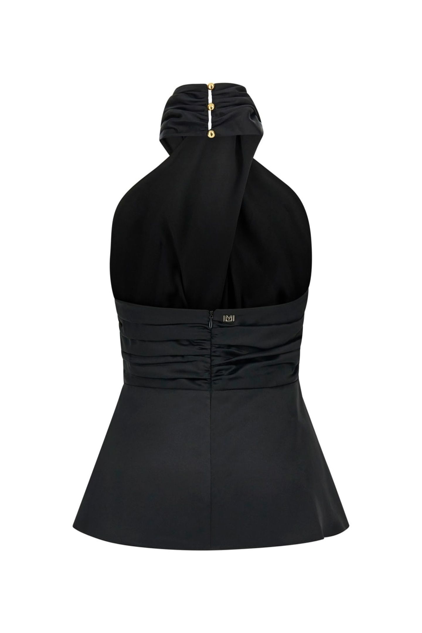 ARETHA HALTER KNOT T JET BLACK A996 5