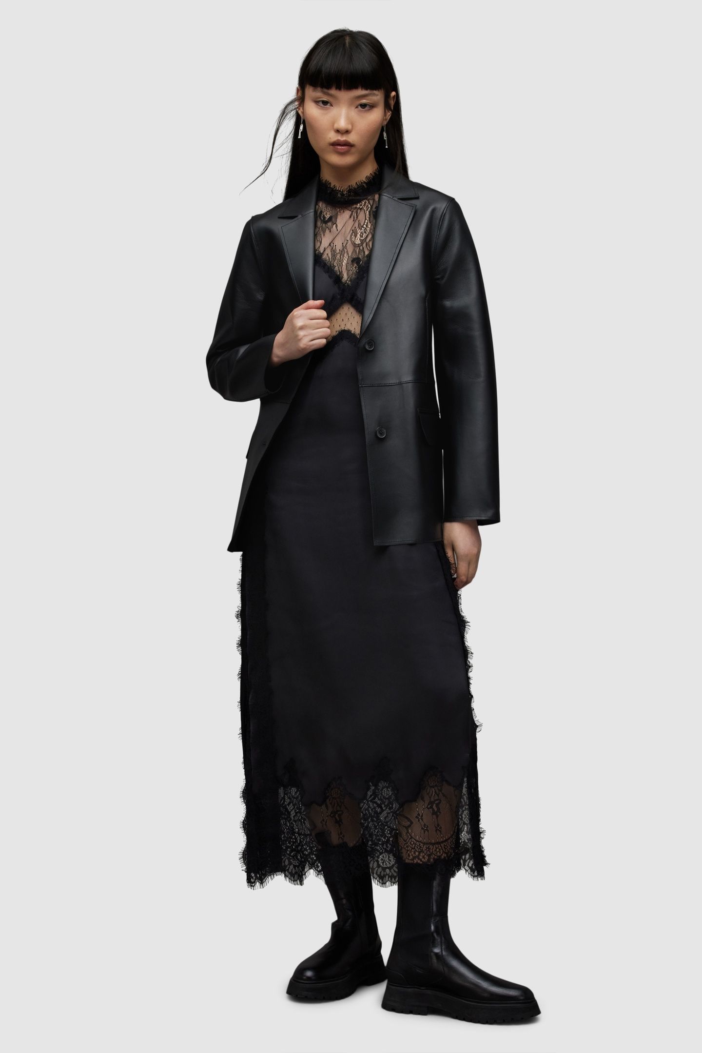CORINNA BONDED BLAZER BLACK 2