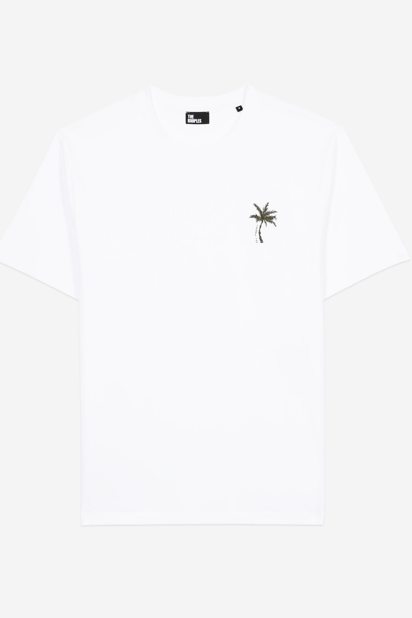 SHORT-SLEEVED T-SHIRT WITH PALM TREE EMBROIDERY WHITE 5
