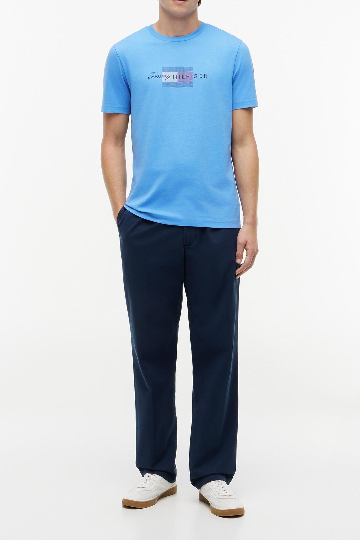 SCRIPT FLAG REGULAR TEE BLUE SPELL 3