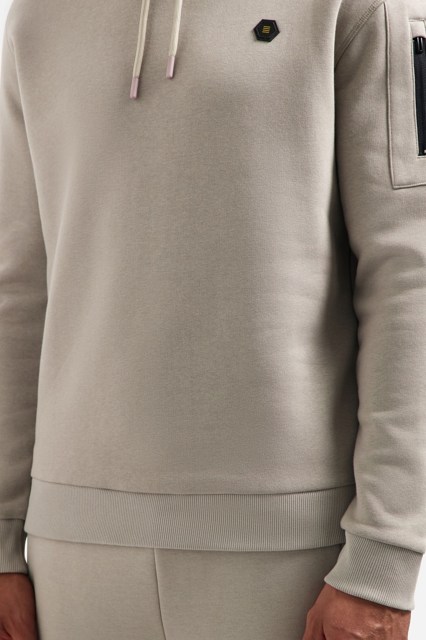 SWEATER HOODED BRUSHED CLAY 7
