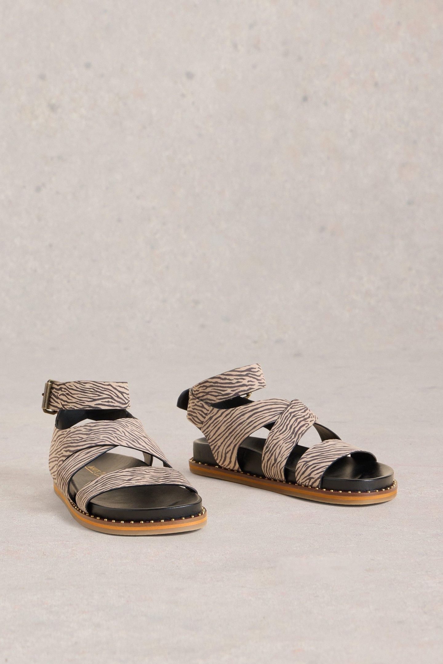 GLADIATOR FOOTBED SANDAL DARK NATURAL 5