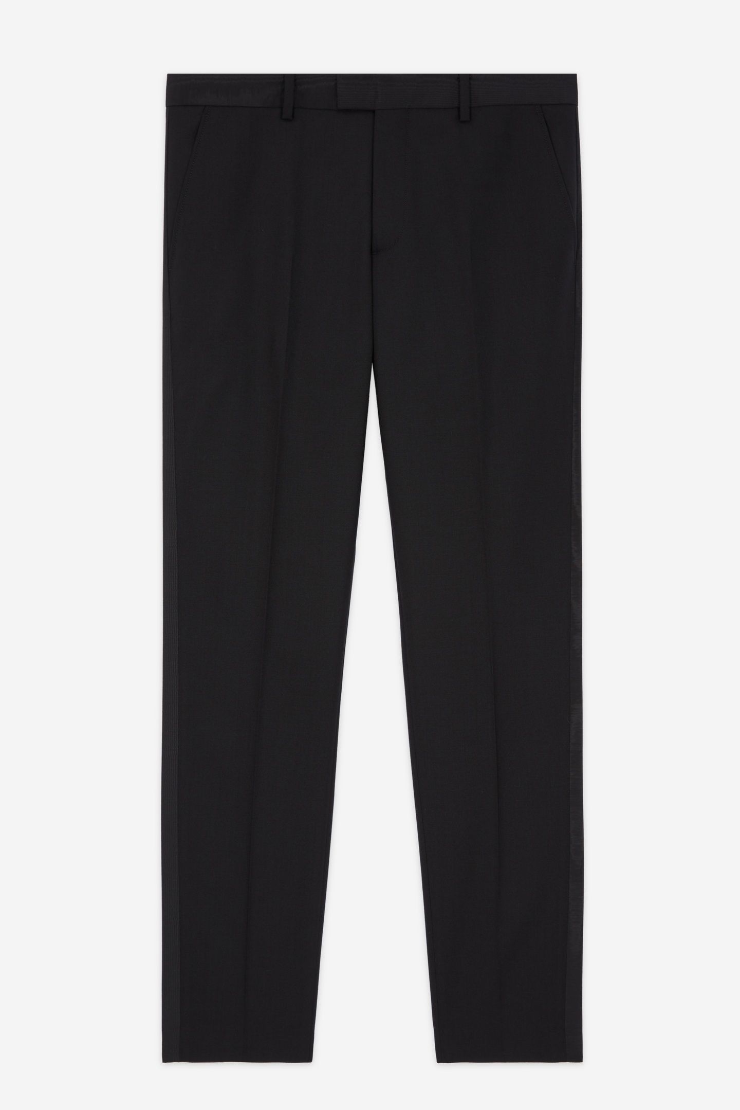 SATIN SUIT TROUSERS BLACK 4