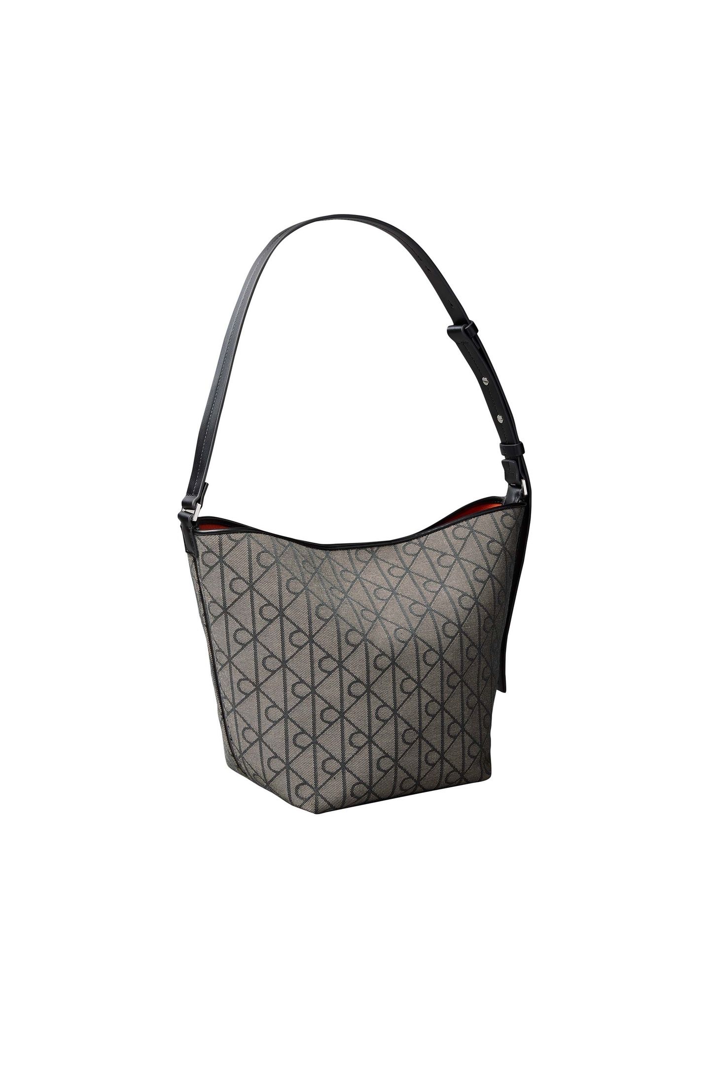 EMBLEM ALL-OVER PRINT JACQUARD BAG LOTUS BEIGE/BLACK 2