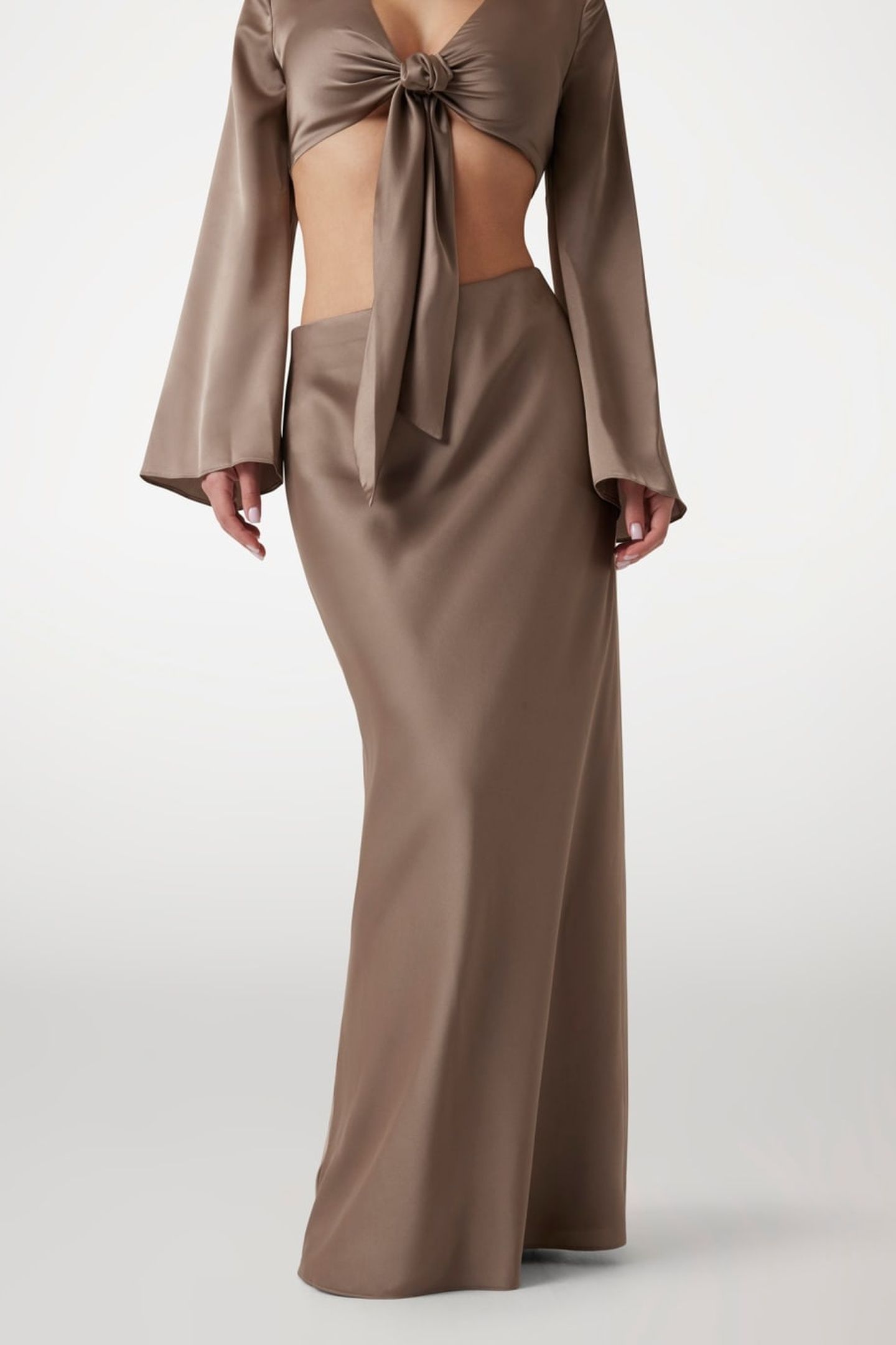 MONICA LONG SKIRT BUFF TAUPE 4