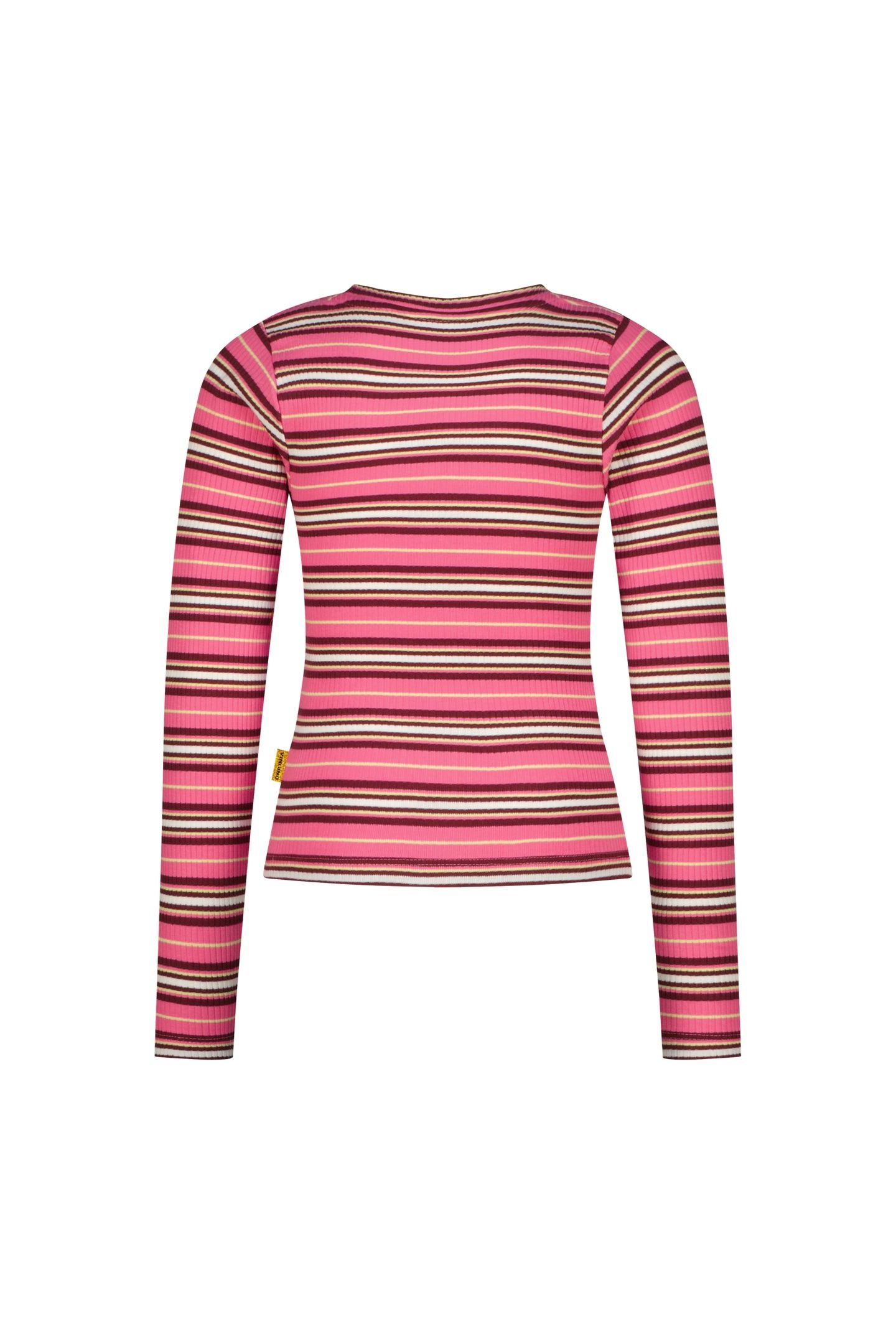 GIRLS BASIC STRIPE TOP T-SHIRT SANGRIA SUNSET 3