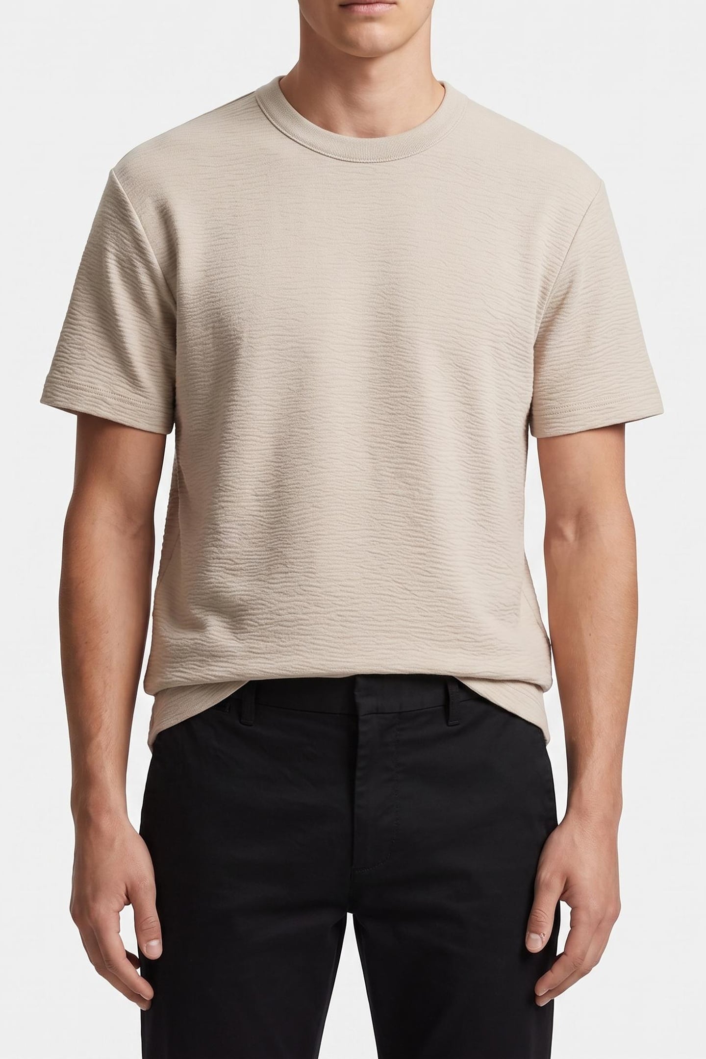 SS CRINKLE CREPE TEE ANCIENT MARBLE 1