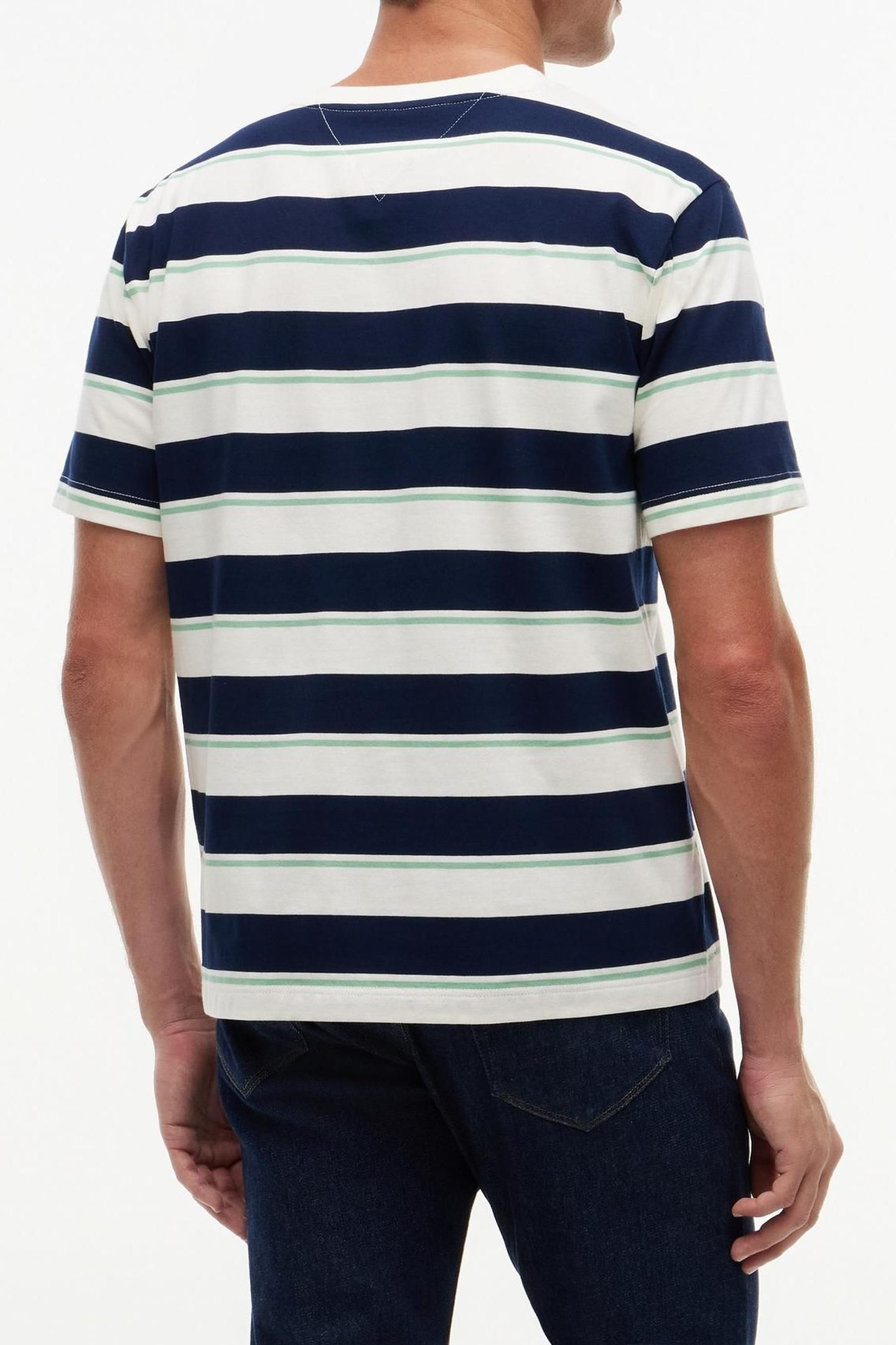 YARN DYE MULTISTRIPE IVORY/CARBON NAVY/CUT GRASS STRIPE 2