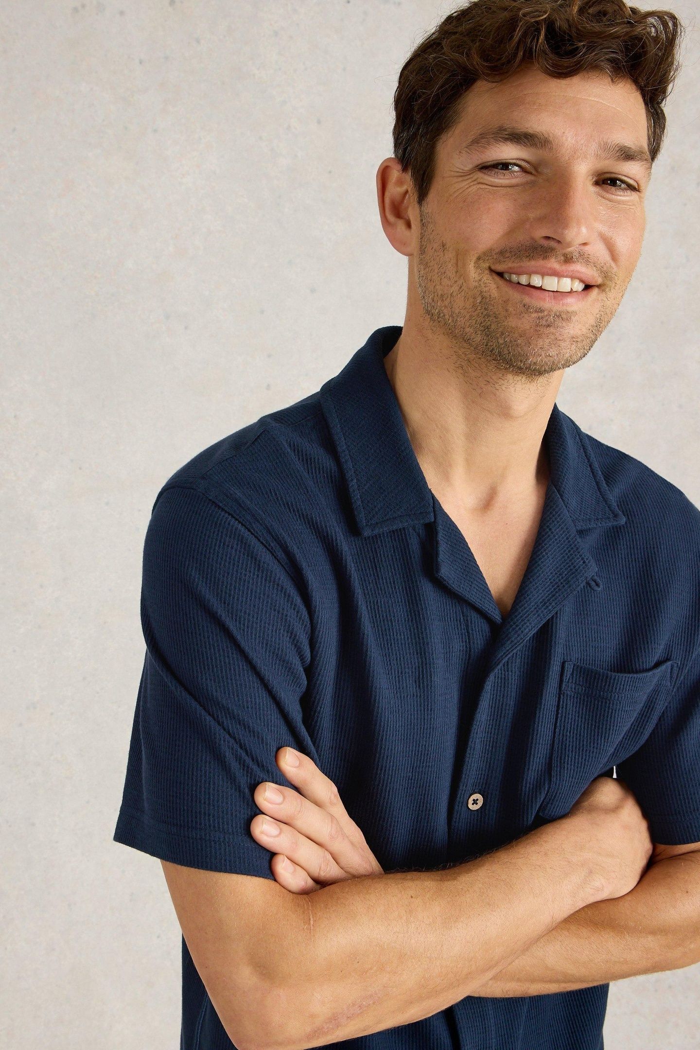 RIB SS JERSEY SHIRT DARK NAVY 2