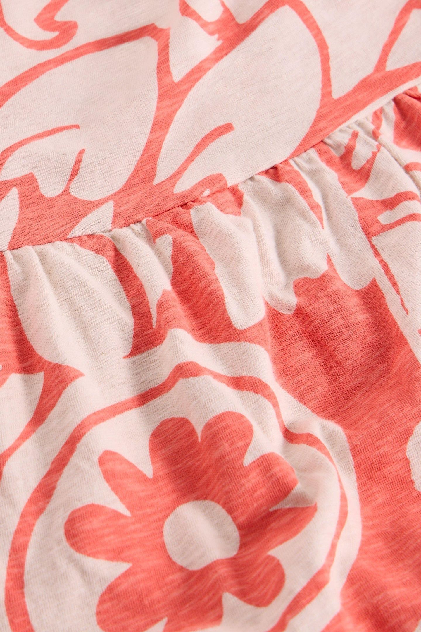 THEA JERSEY DRESS CORAL MULTI 7