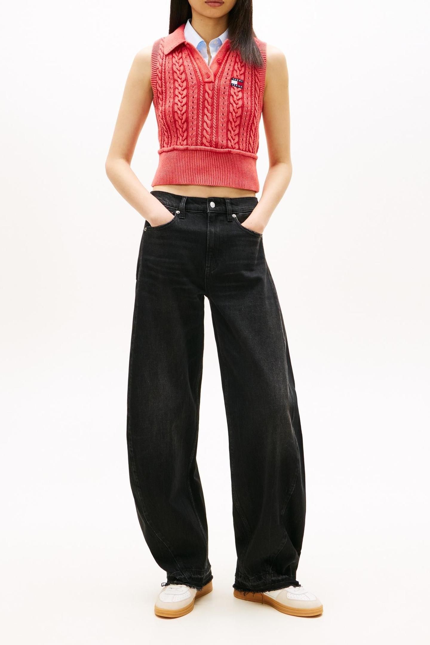 ELLA MID BARREL DENIM BLACK 1