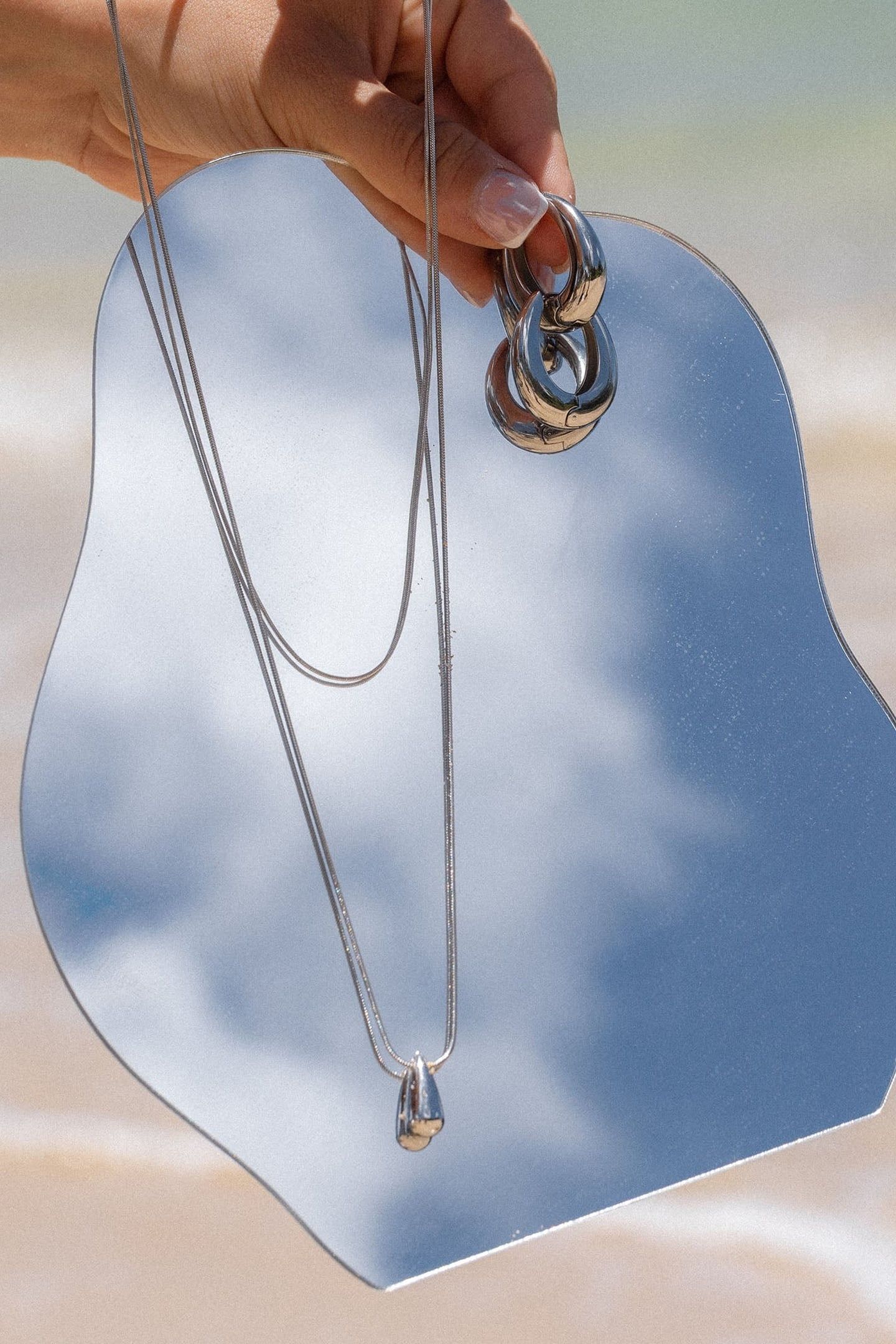 MAHINA CLUB DEWDROP SET SILVER 8