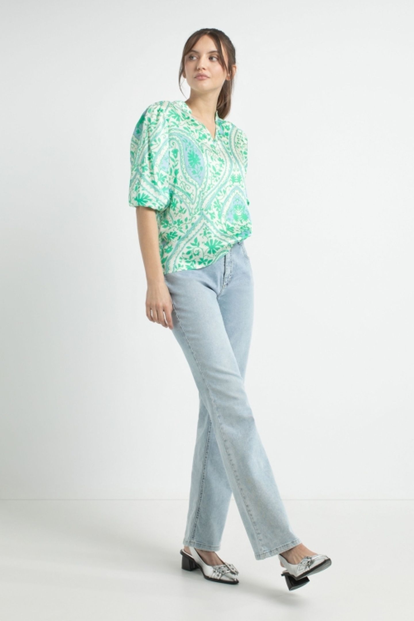 ALESSANDRO DENIM FLARE LIGHT JEANS 1