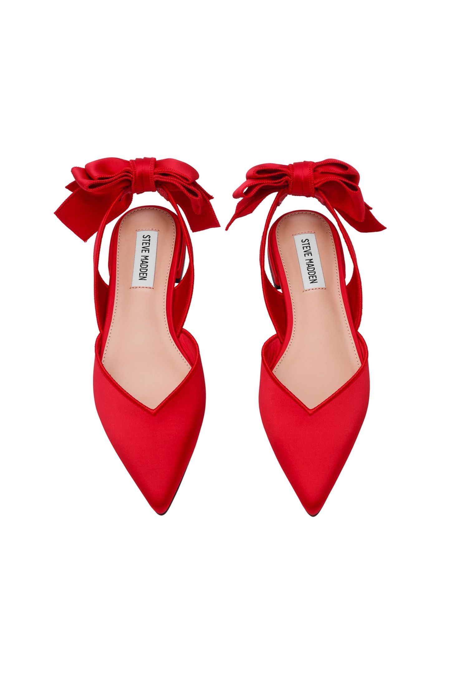 SYNTHIA FLAT SHOES RED SATIN 5