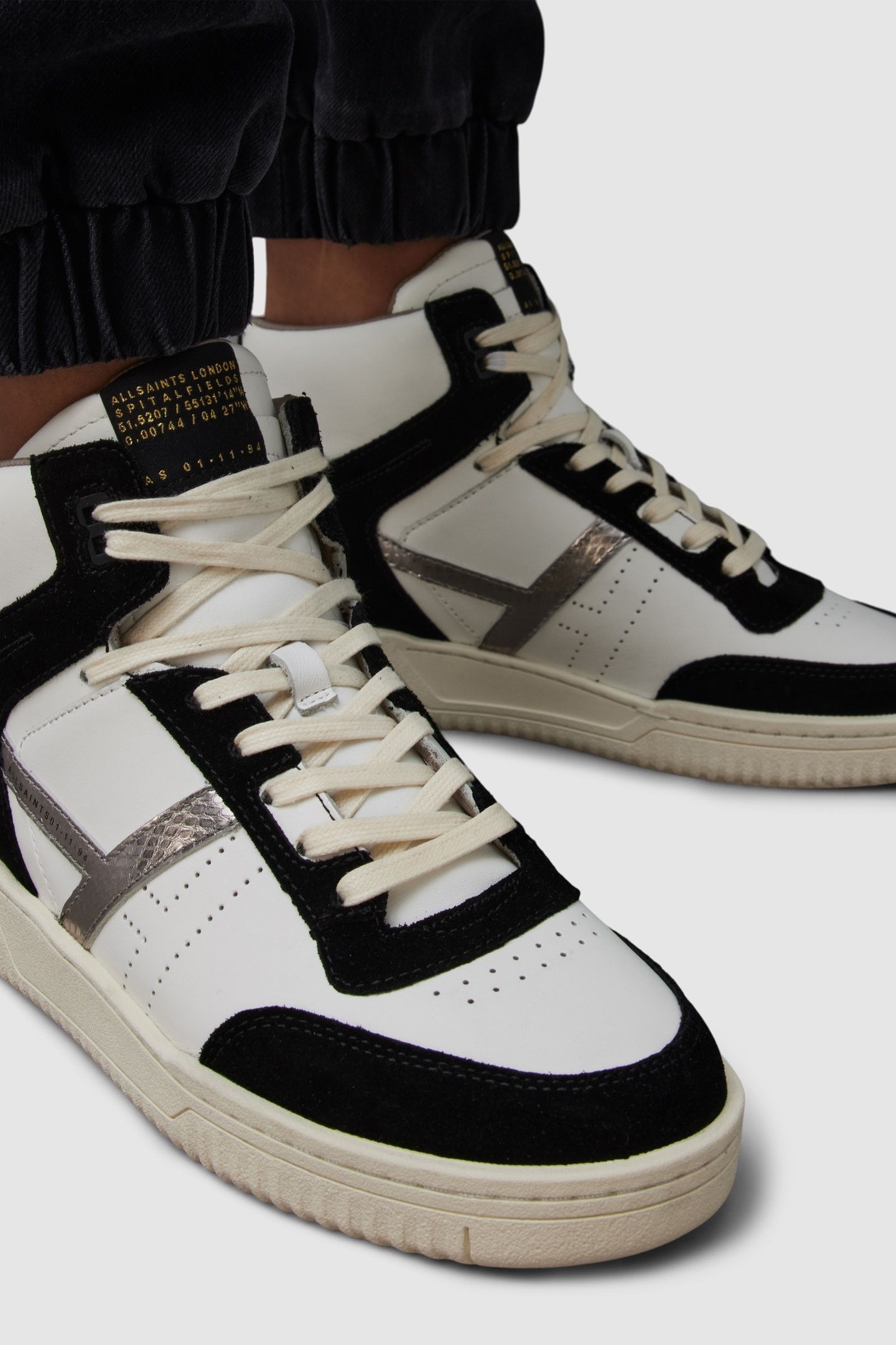PRO SUEDE HIGH TOP WHITE/BLACK/GUN 4