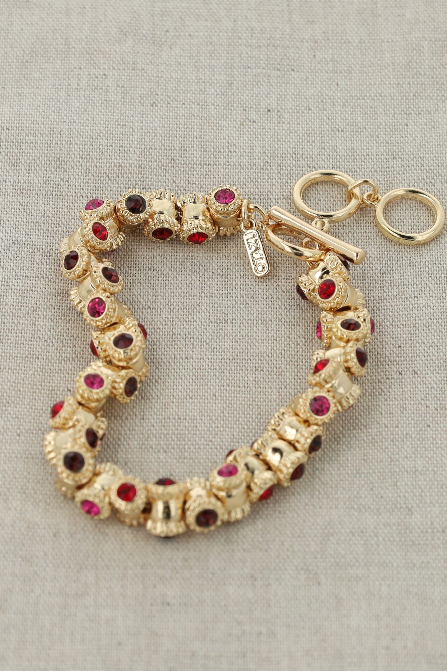 VINTAGE BARREL BRACELET SIAM RED 2