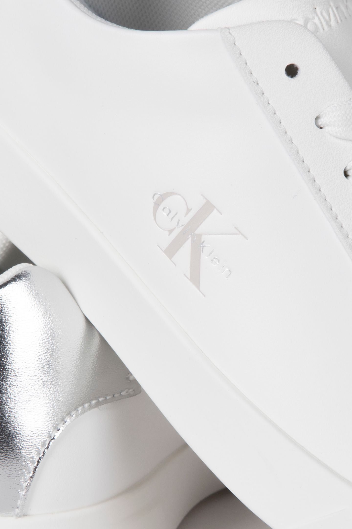 LOW PRO CUPS LACEUP SNEAKERS BRIGHT WHITE/SILVER 3