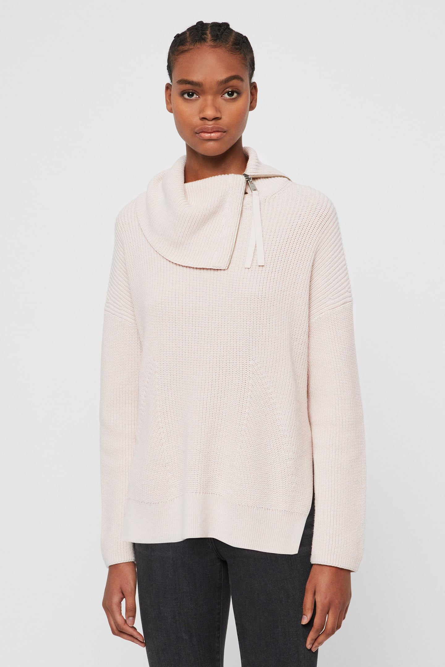KADINE ROLL NECK HUSH PINK 1