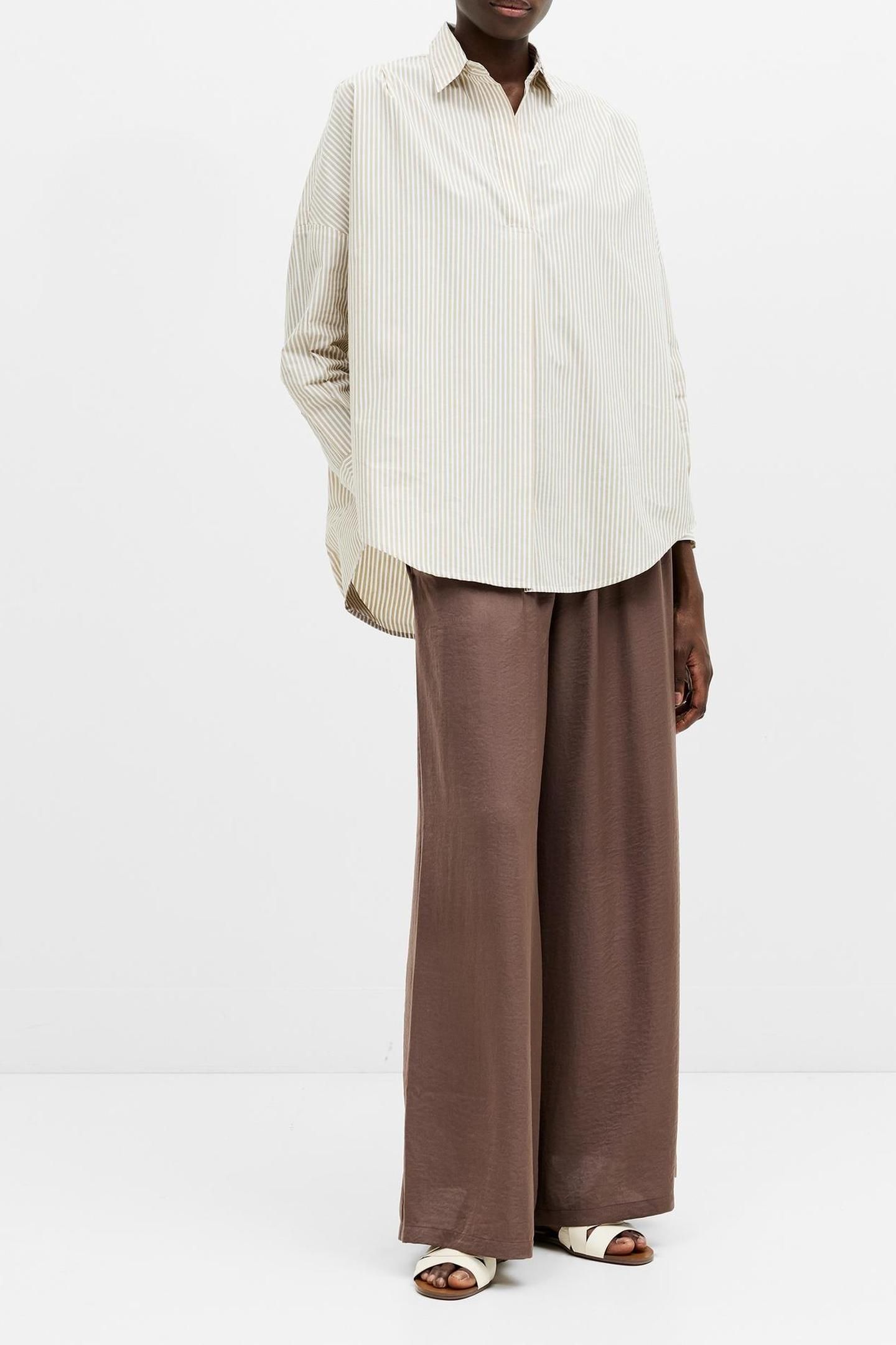 STRIPE POPLIN L/S POPOVER INCENSE/WHITE 2