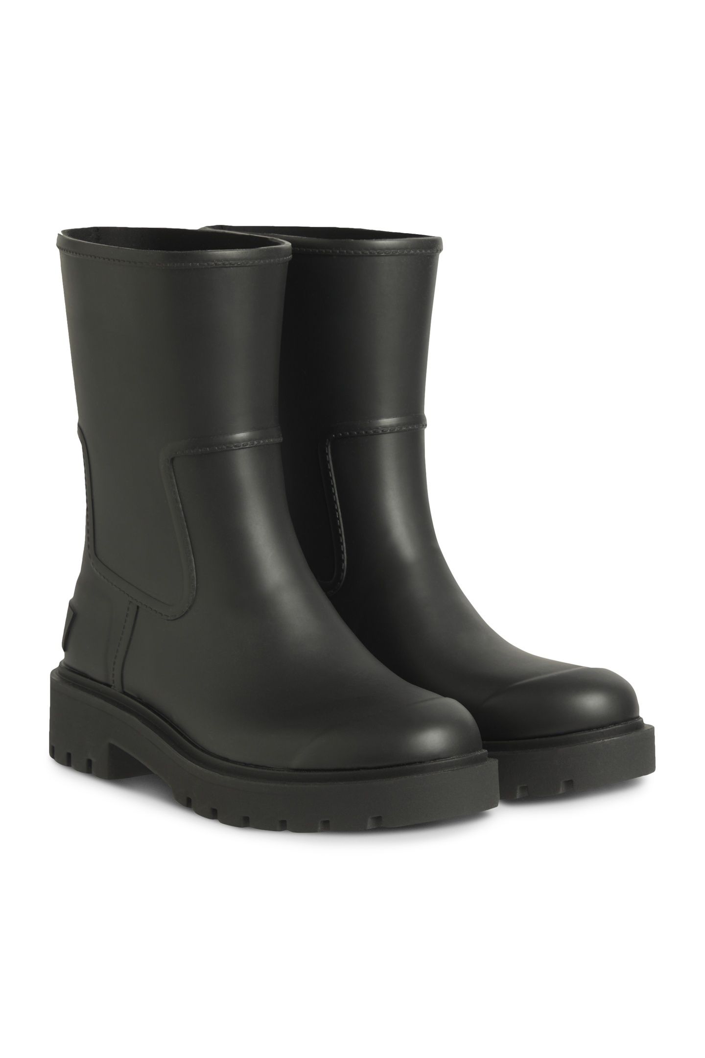 MID RAINBOOT RUBBER BLACK 2