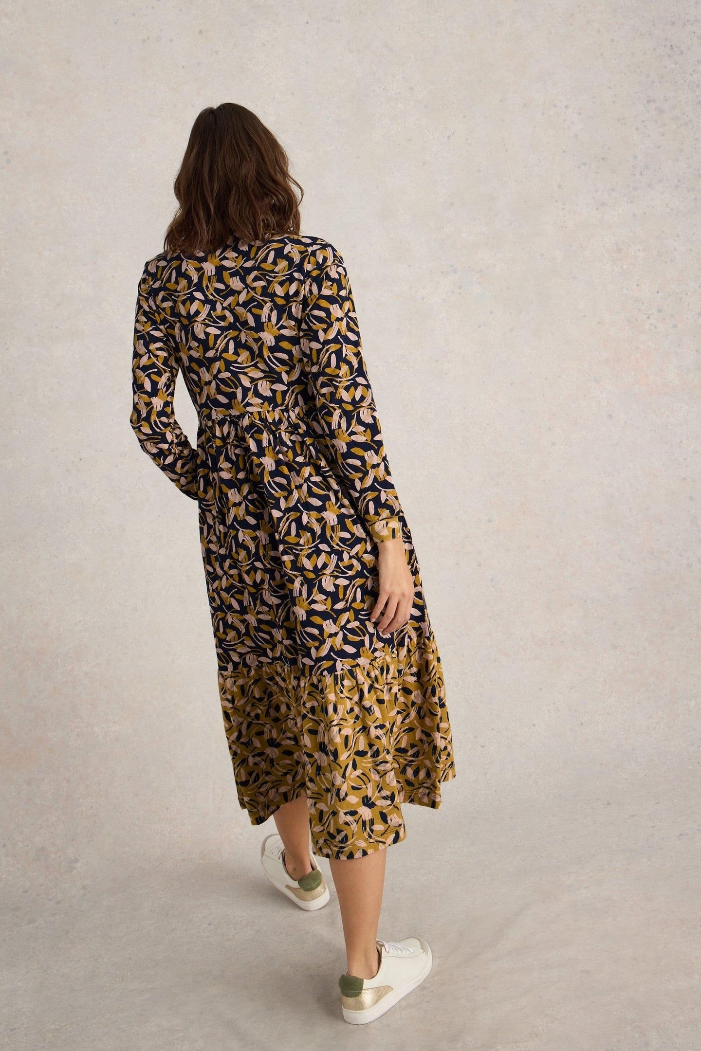 AIMEE JERSEY DRESS CHARTREUSE MULTI 2
