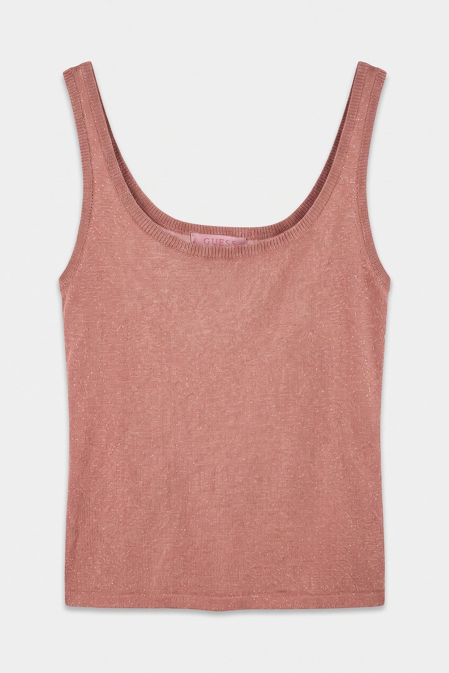 GUESS ECO NELLIE TANK TOP SWTR PINK LUREX 3