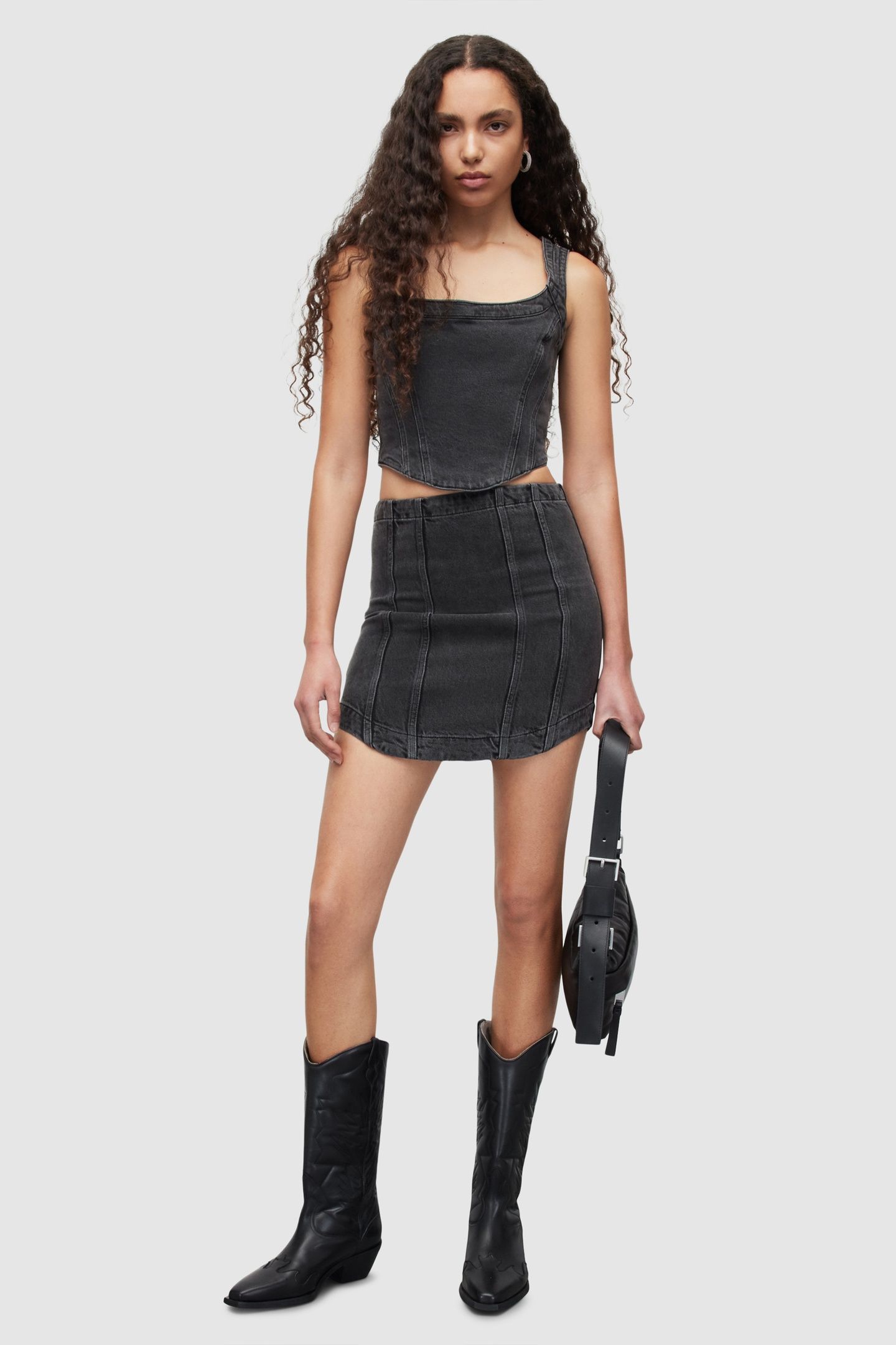 CHARLI CORSET WASHED BLACK 2