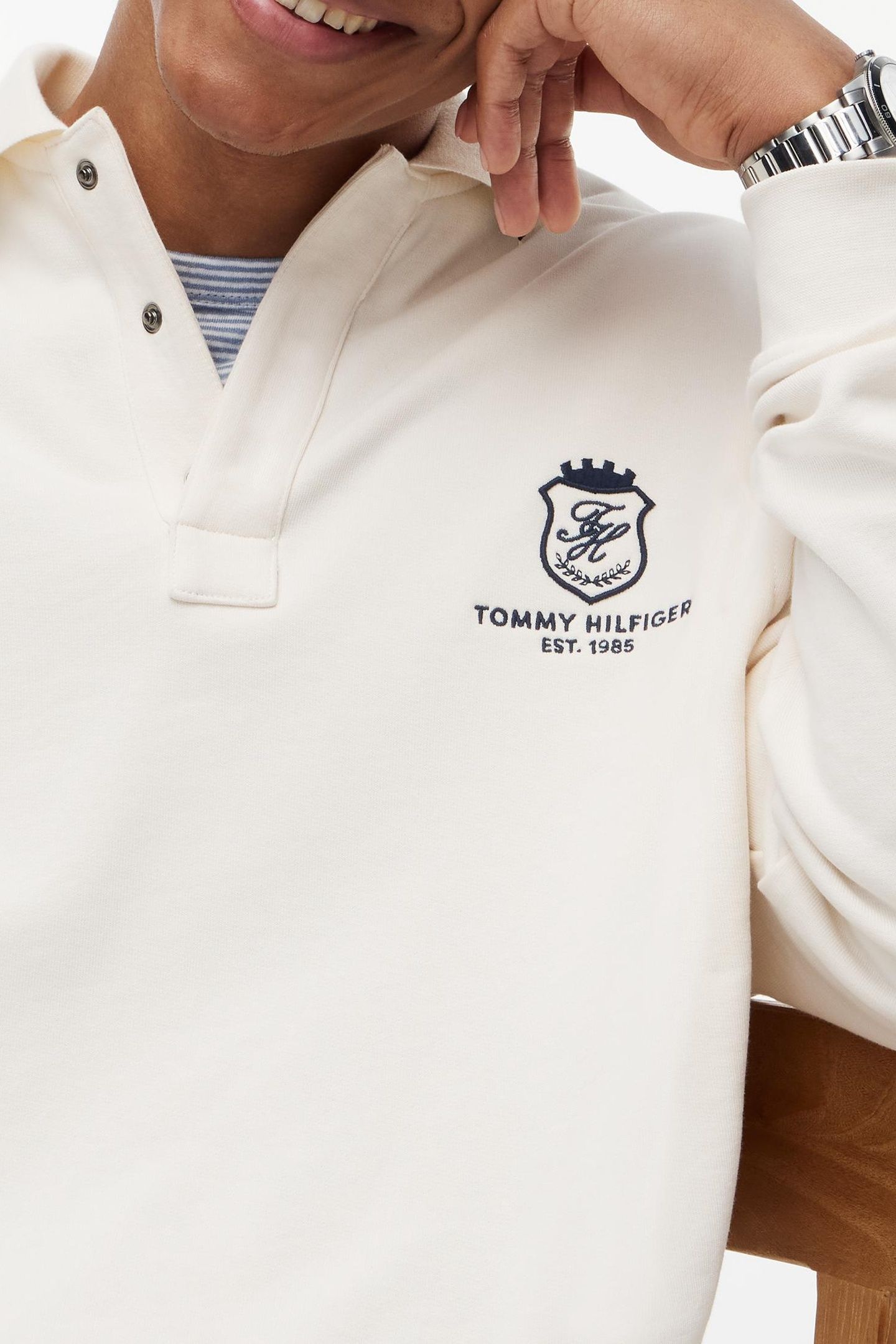 COUNTRY CLUB RUGBY SHIRT IVORY PETAL 5