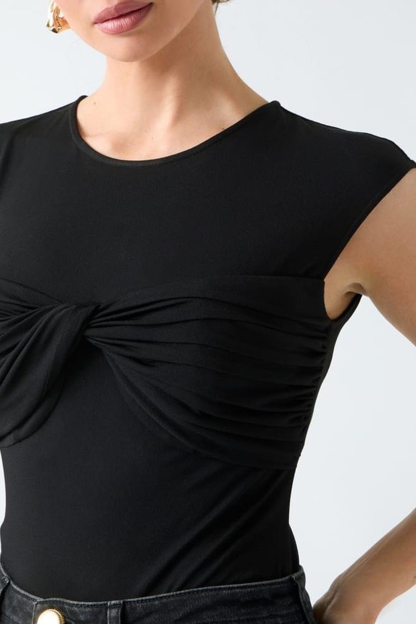 AMELIA CREW NECK SL JET BLACK A996 5
