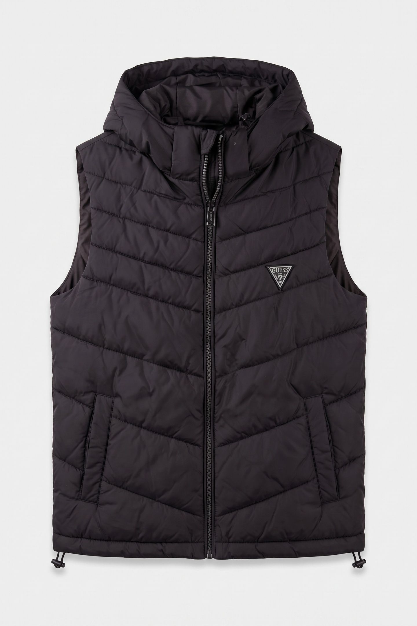GUESS ECO LIGHT PUFFA VEST JET BLACK A996 3