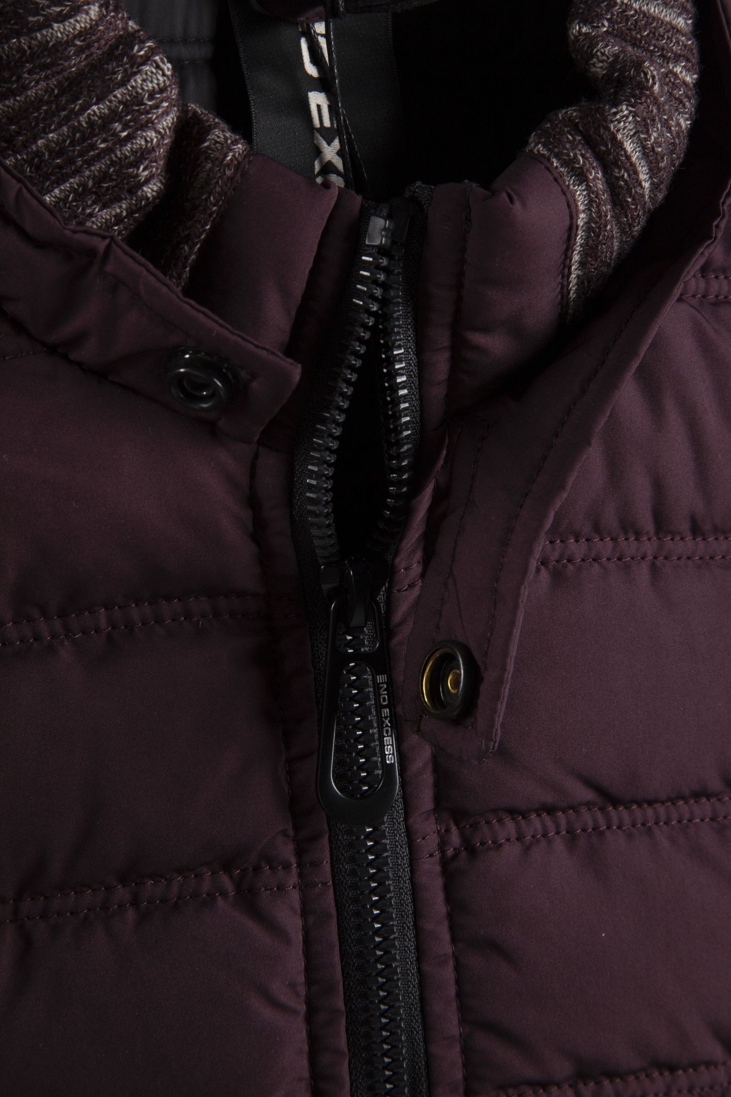 JACKET SHORT FIT PADDED AUBERGINE 4