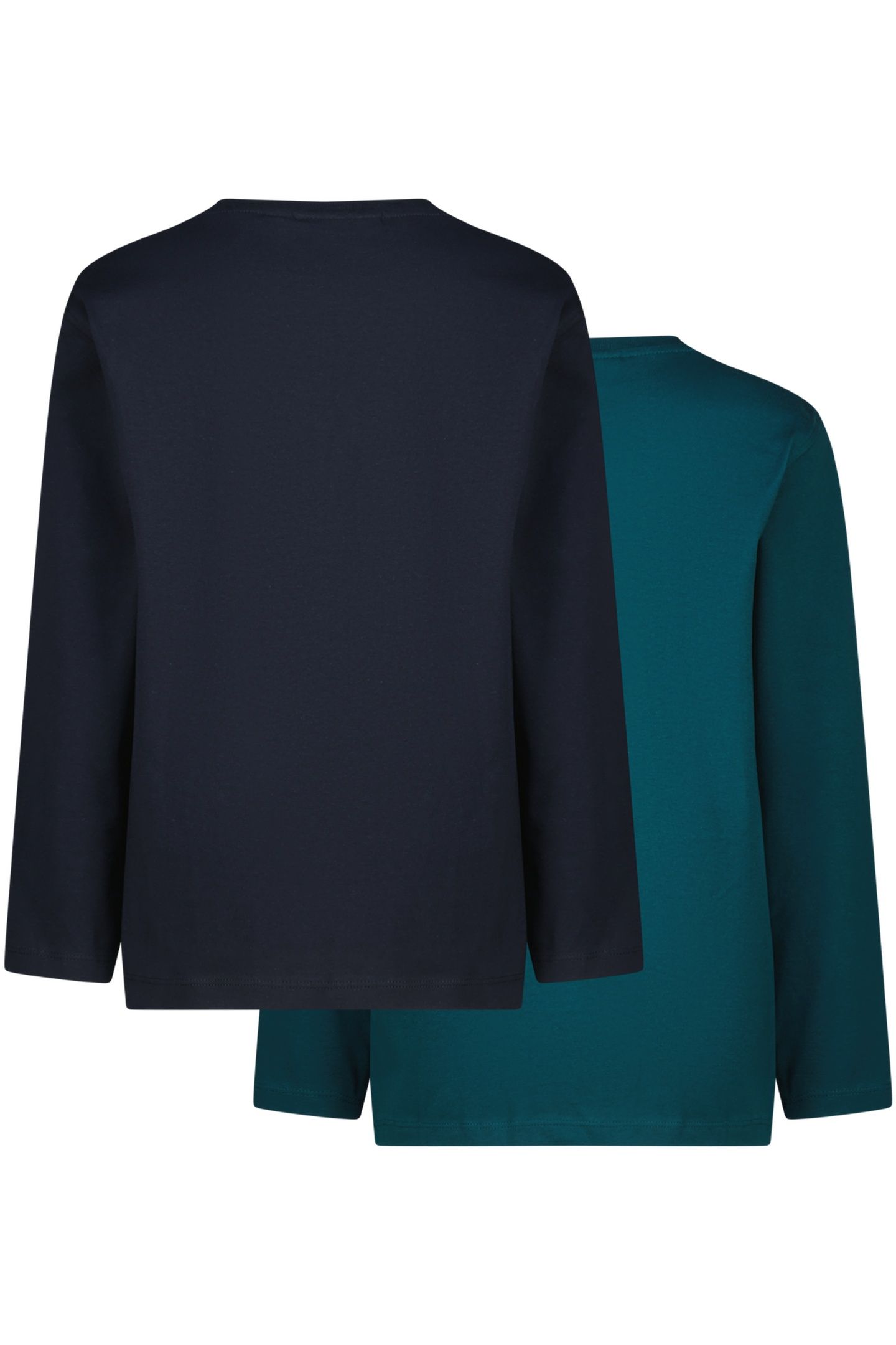 BOYS BASIC-LS-2PACK T-SHIRT DARK JUNGLE GREEN 2
