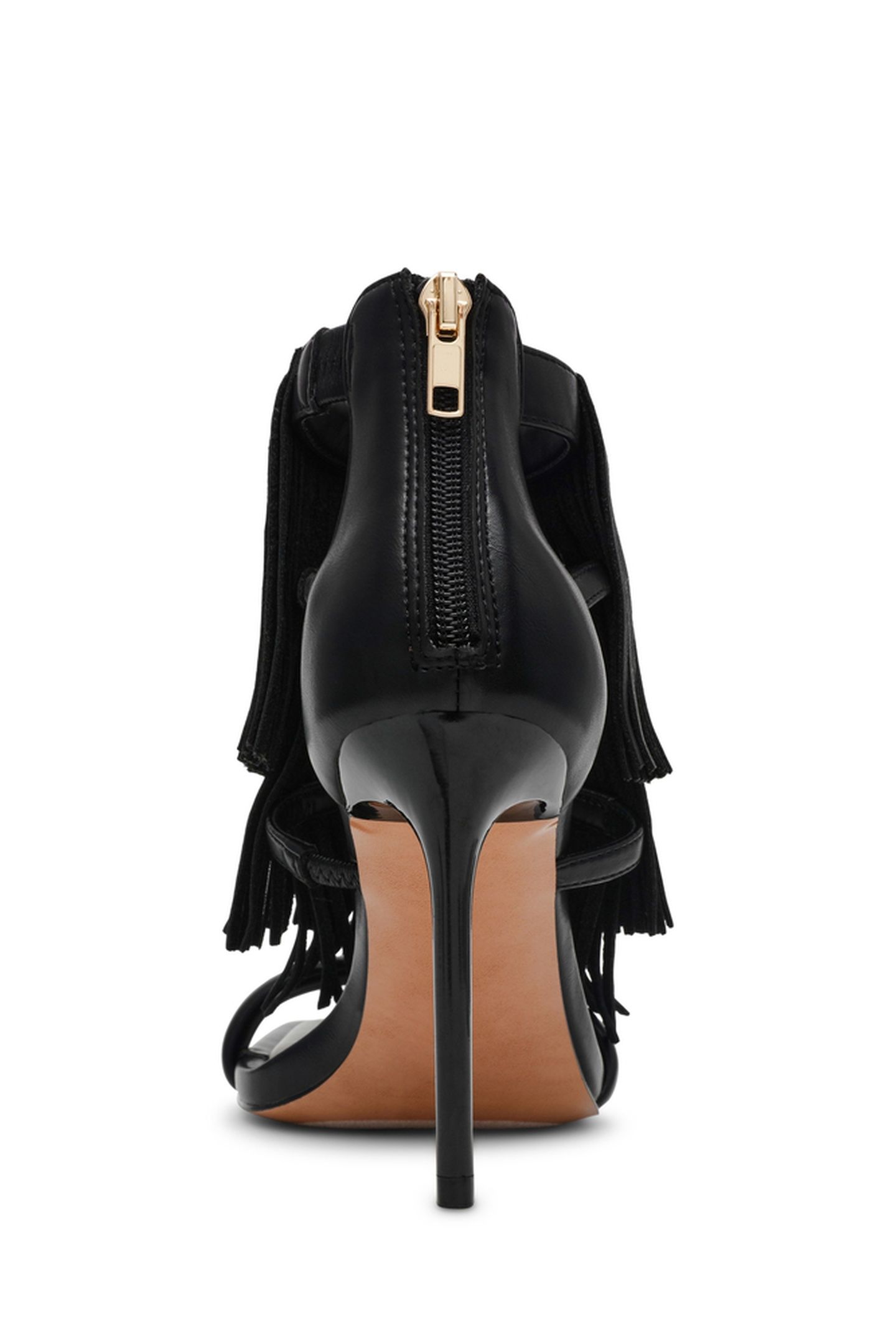 FRINGZY SANDALS BLACK LEATHER 5