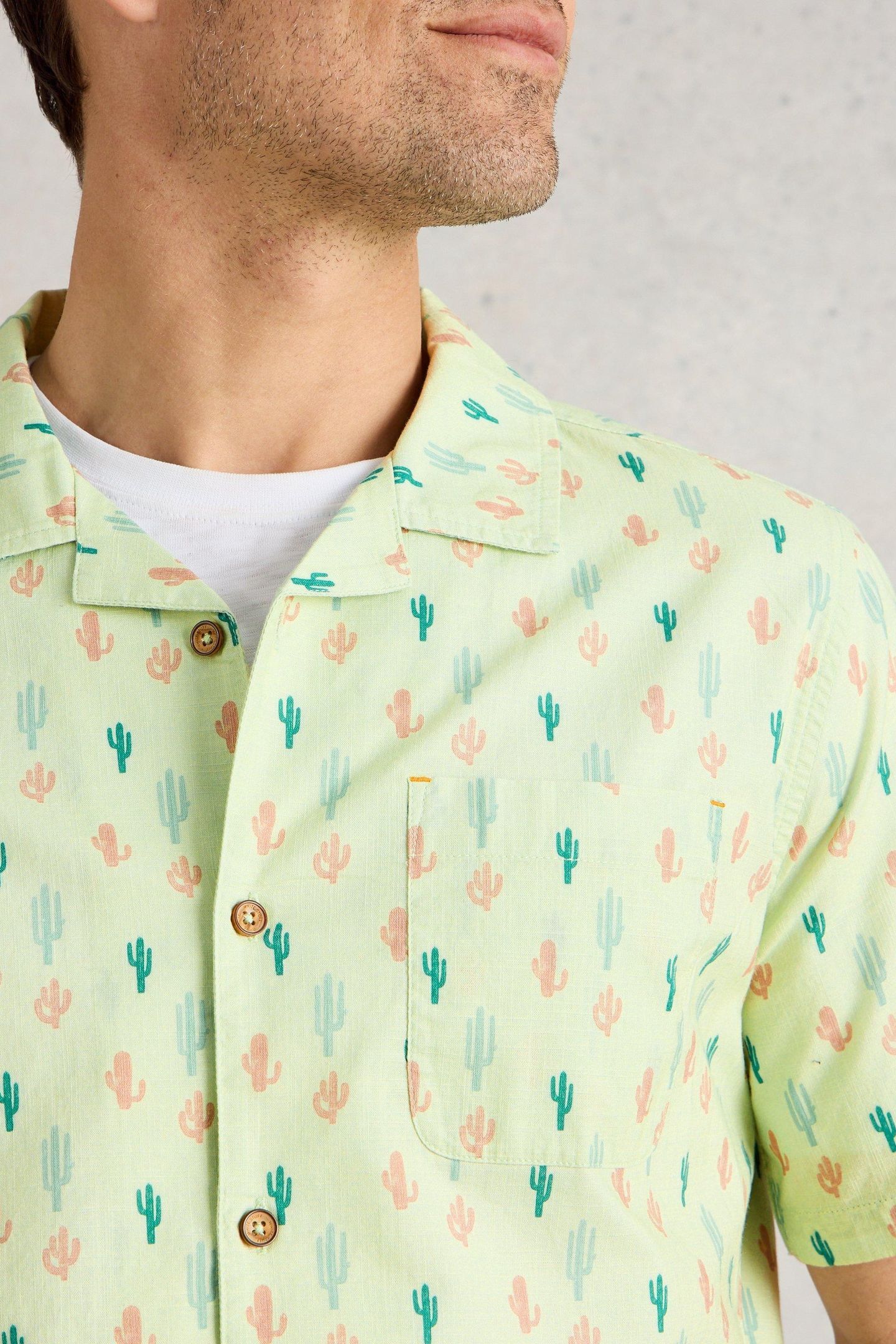 MINI CACTUS SS PRINTED SHIRT GREEN PRINT 5