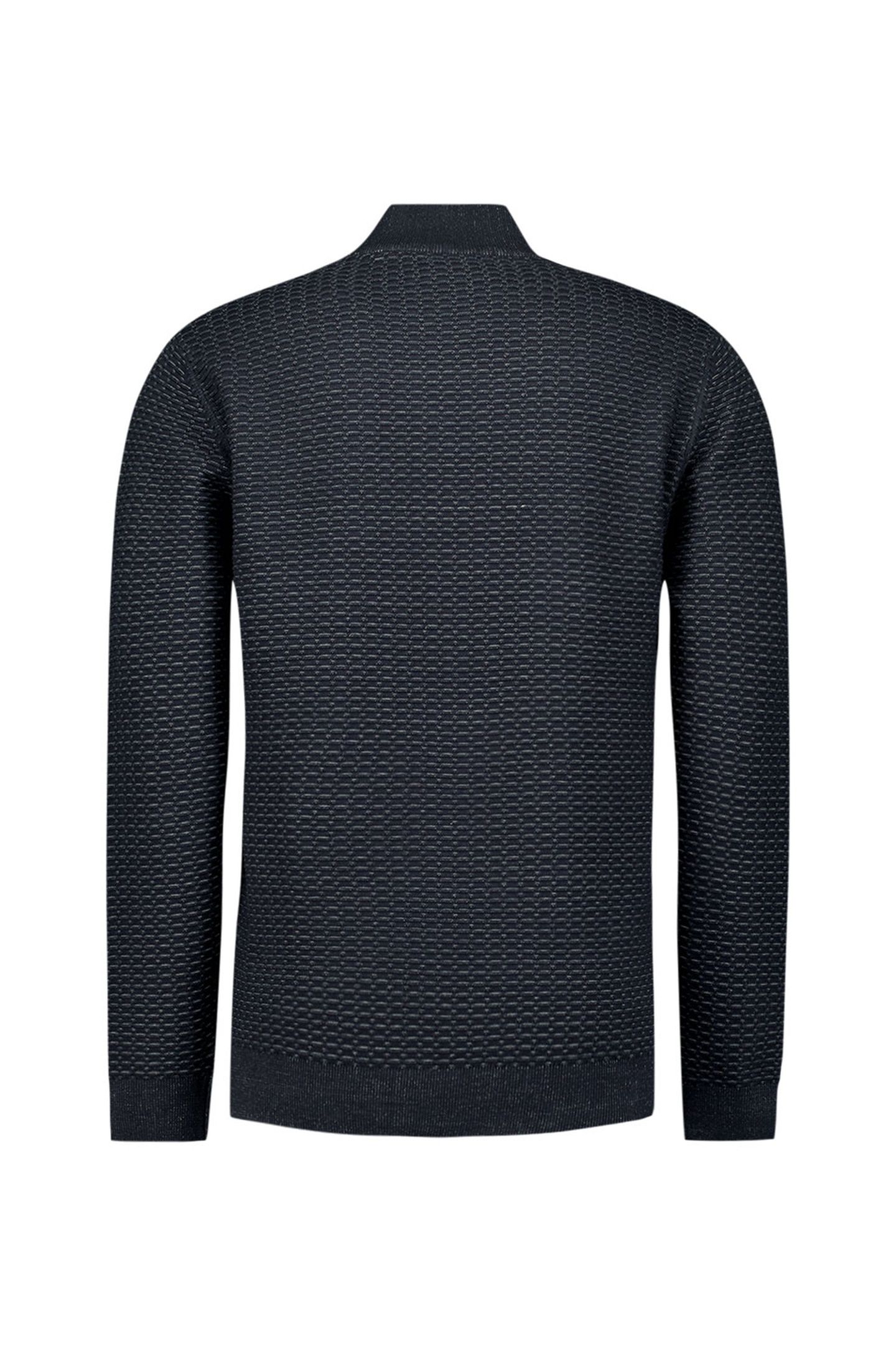 PULLOVER HALF ZIP JACQUARD PLATED NIGHT 7