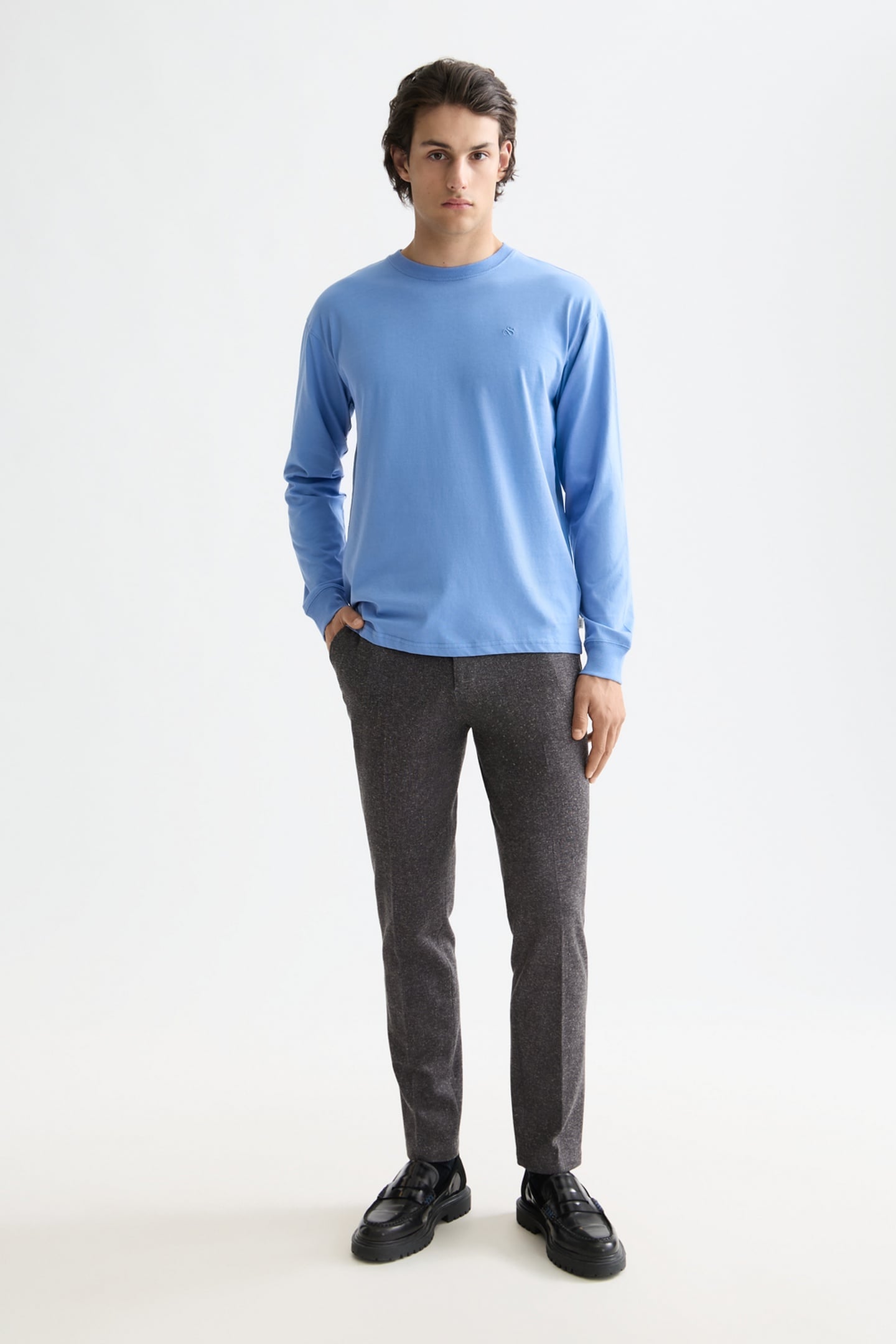 RELAXED FIT LOGO T-SHIRT BLUE BONNET 1