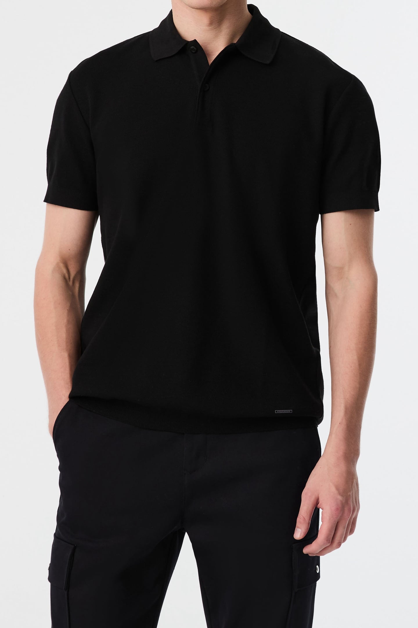 JEMMA V1.Y9.02 POLO SHIRT SHORT BLACK 1