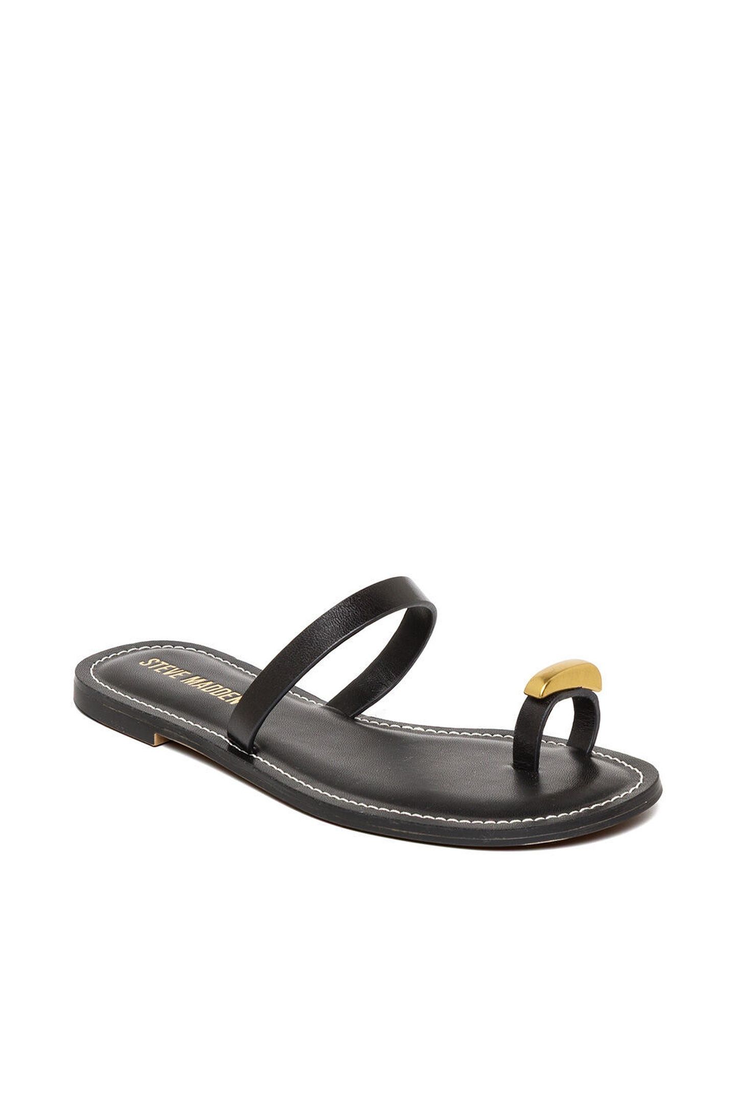 COPSE SLIDES BLACK LEATHER 2
