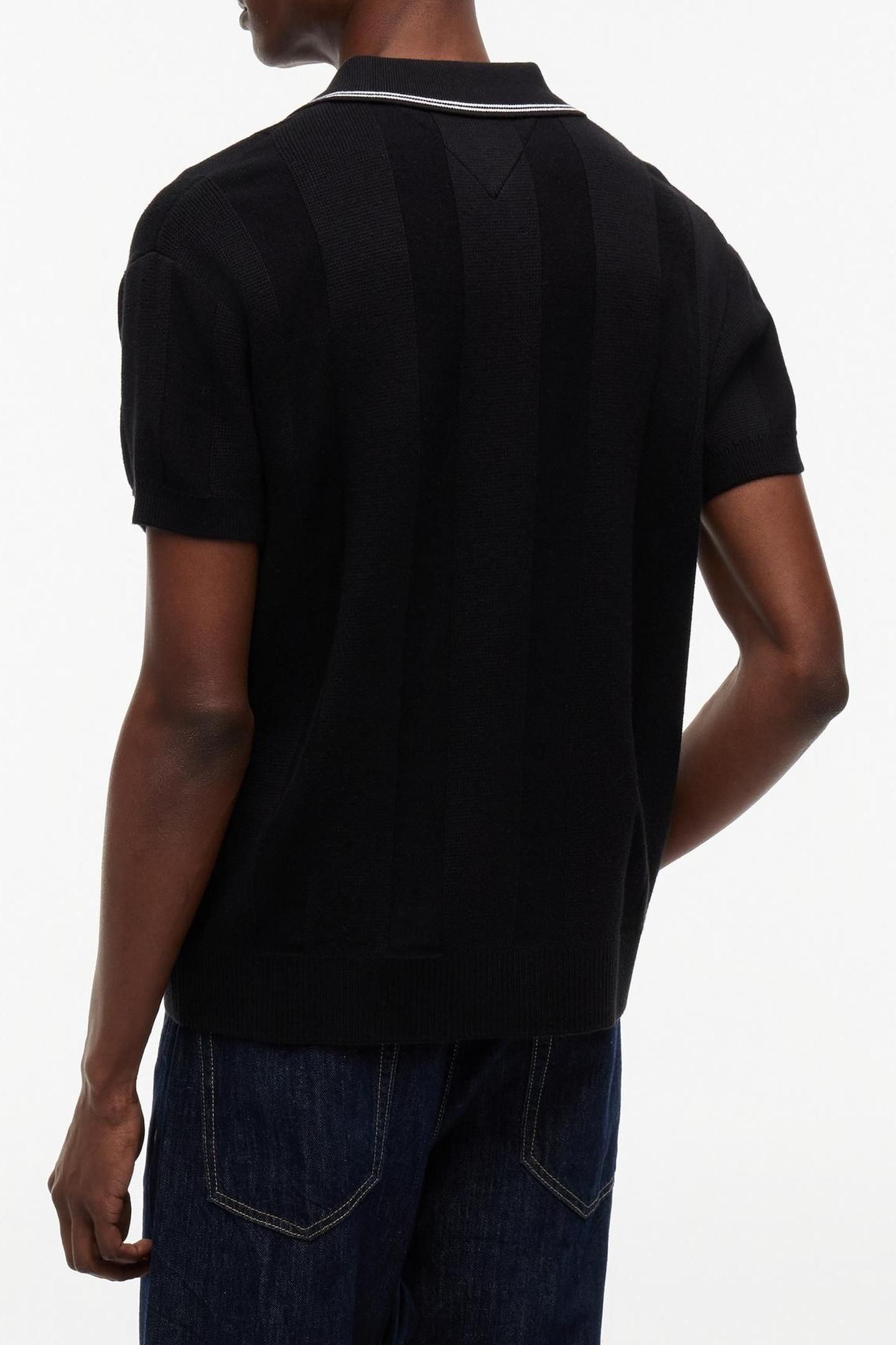 REGULAR SS BADGE KNIT BLACK 2