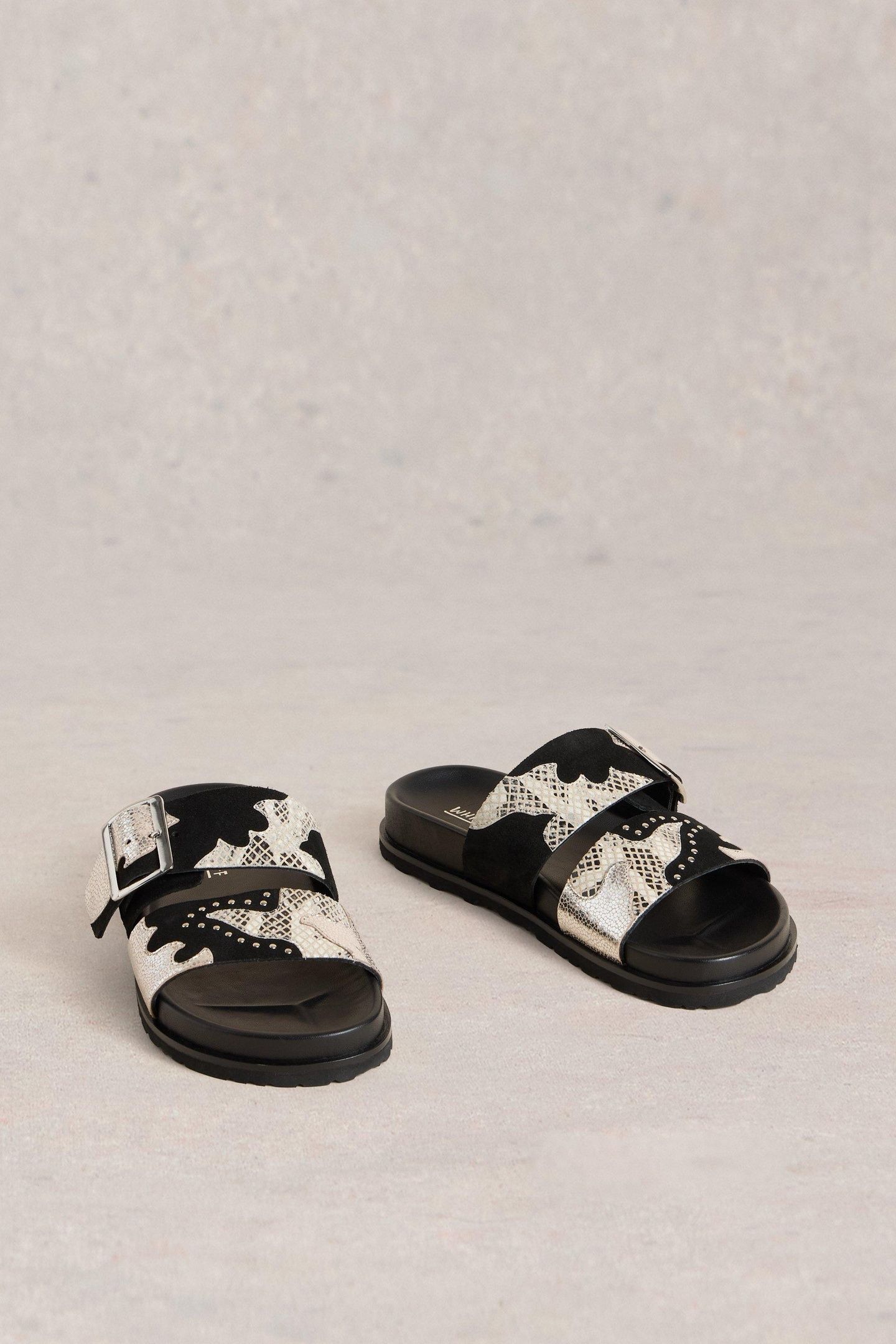 WHITNEY WESTERN SLIDER BLACK MULTI 2