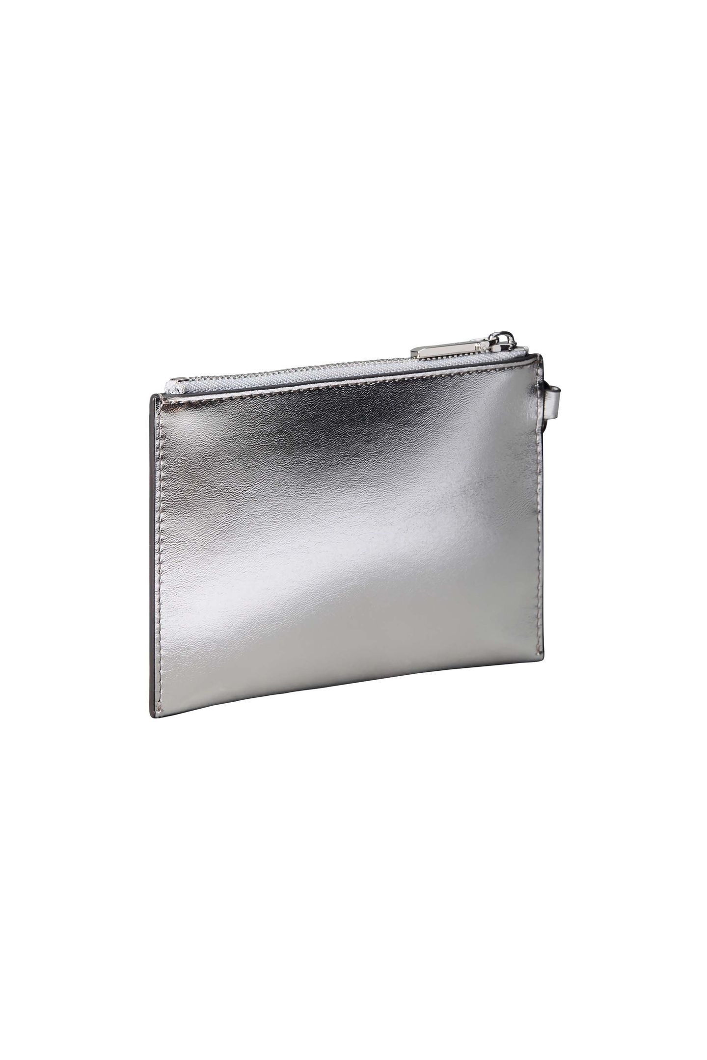 SCRIPT HARDWARE METALLIC POUCH SILVER METALLIC 3