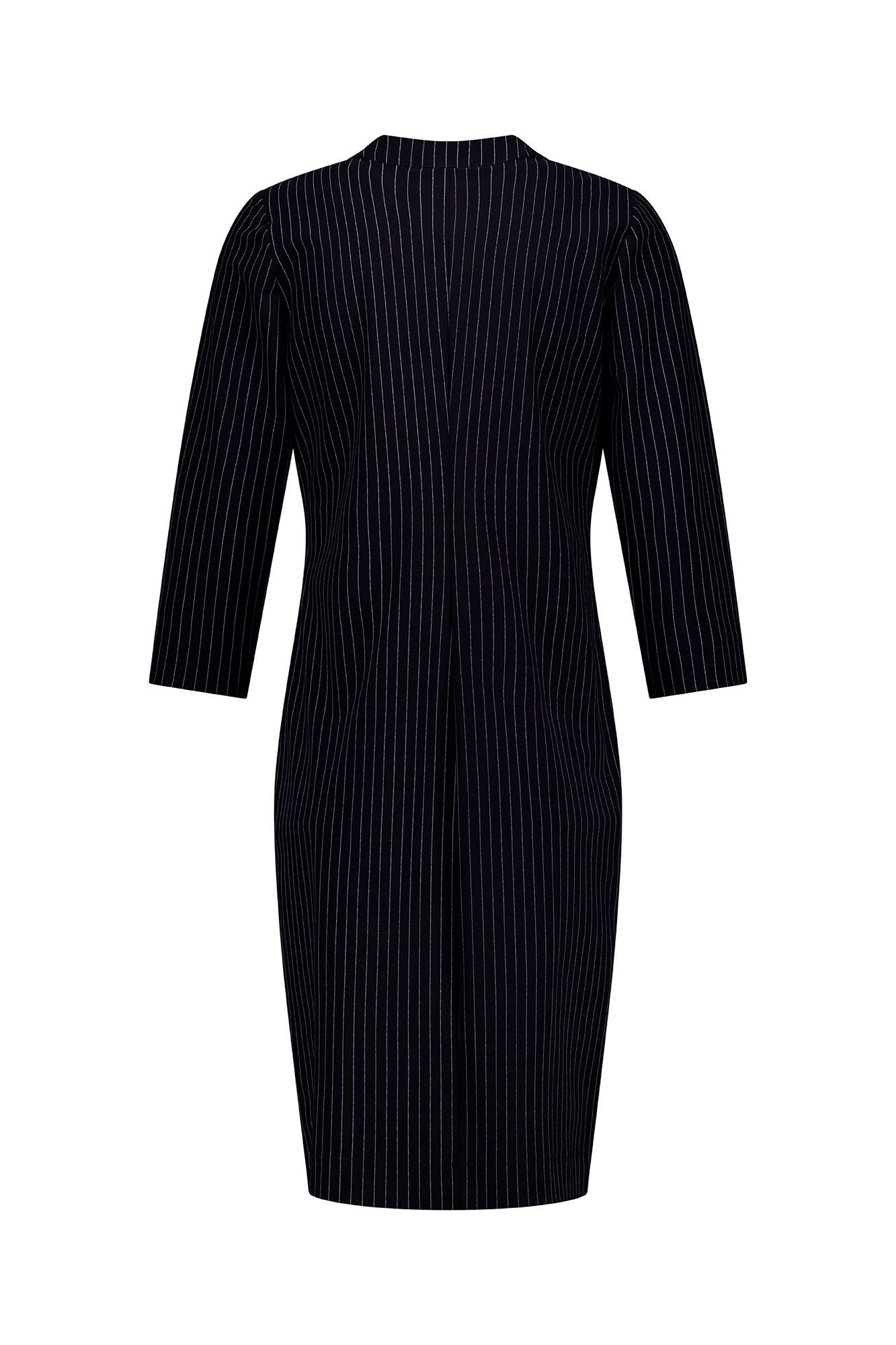 SIMPLICITY PINSTRIPE DRESS BLACK/OFF WHITE 4