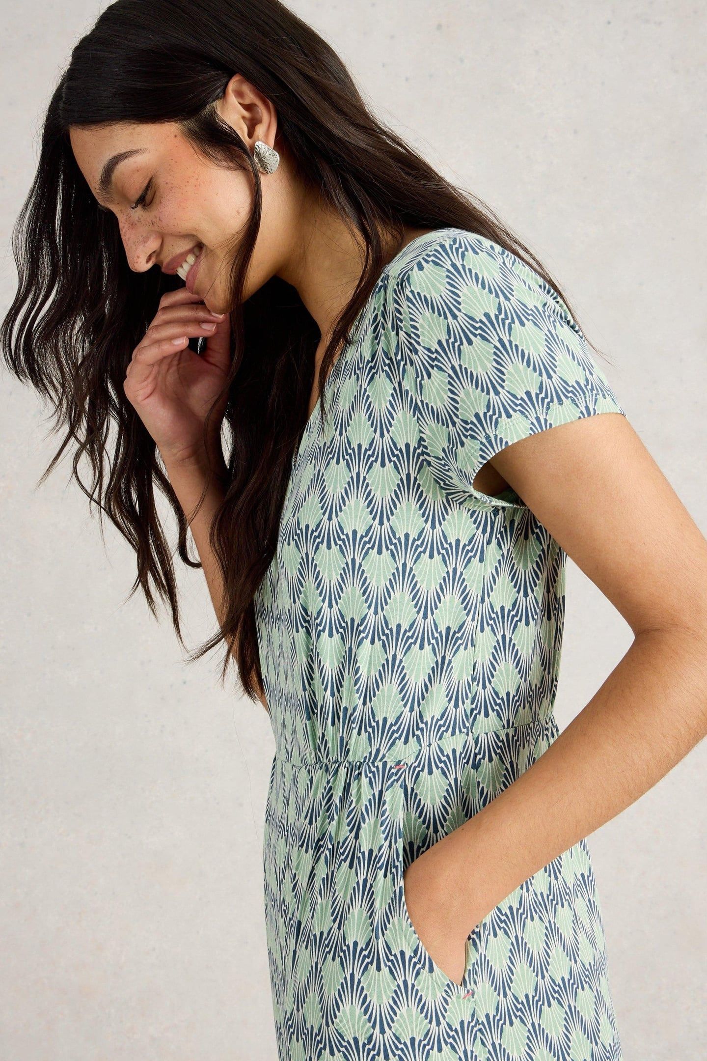 TALLIE JERSEY DRESS LIGHT GREEN 8