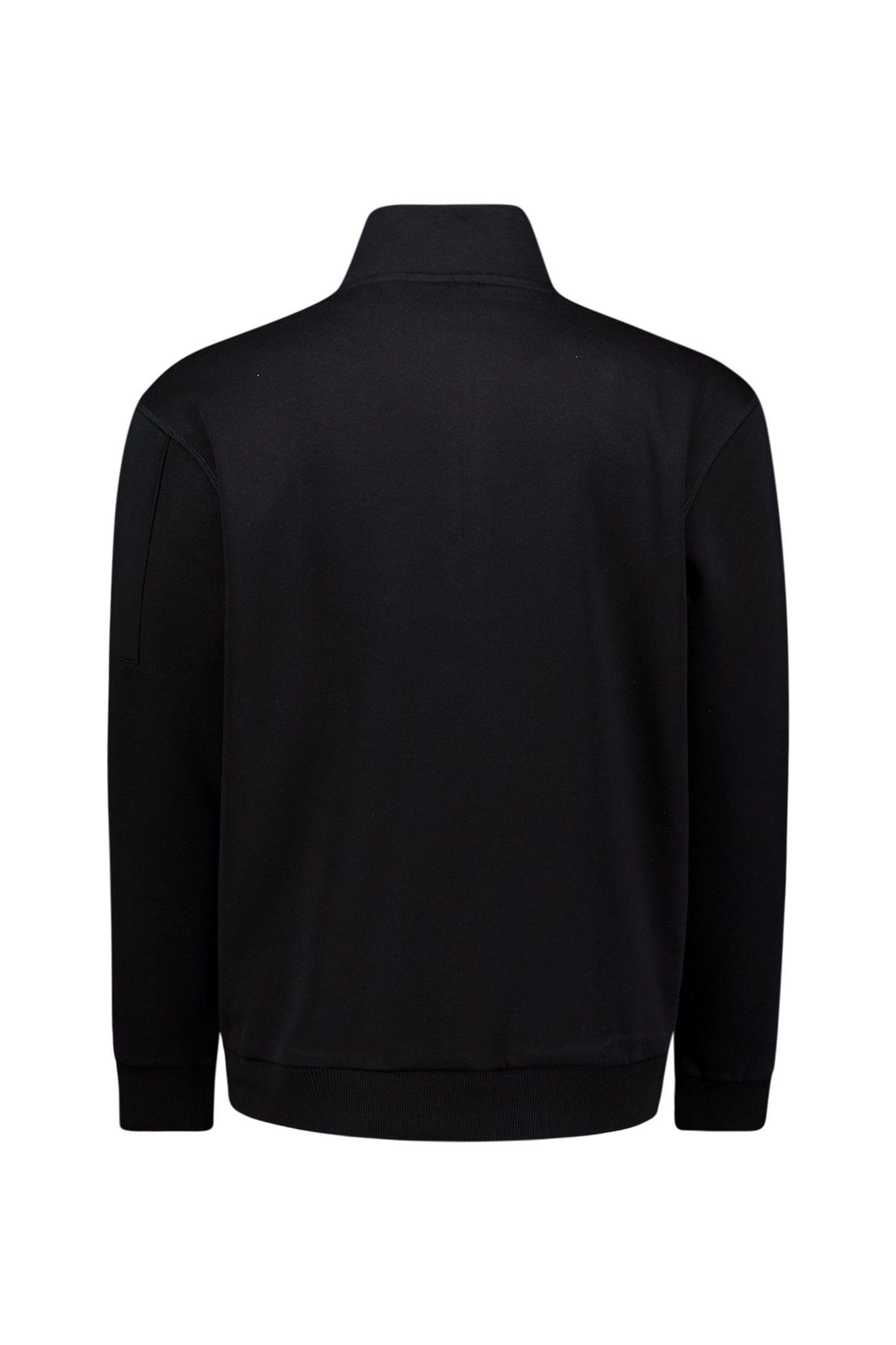 SWEATER HALF ZIP BRUSHED BLACK 5