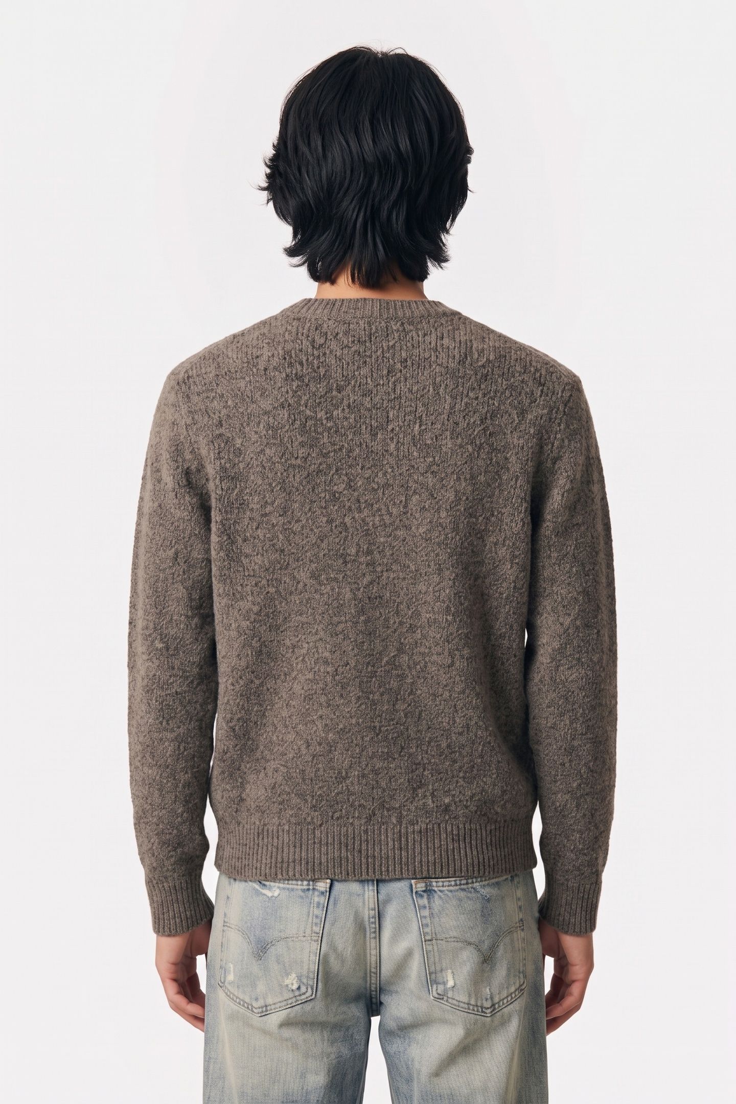 PULLOVER CREWNECK SOFT WOOLBLEND SAND 2