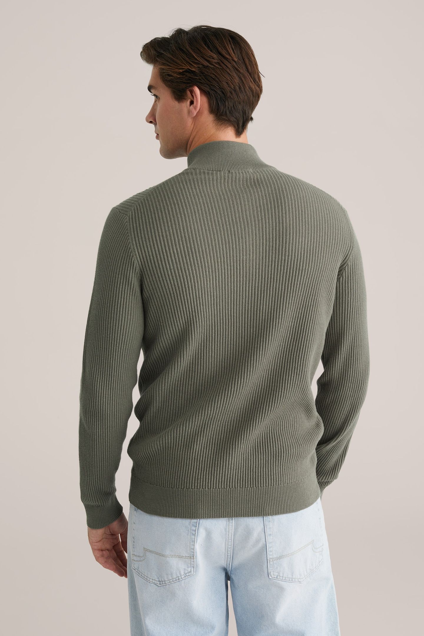 HALFWAY ZIPPER ARMY GREEN 3
