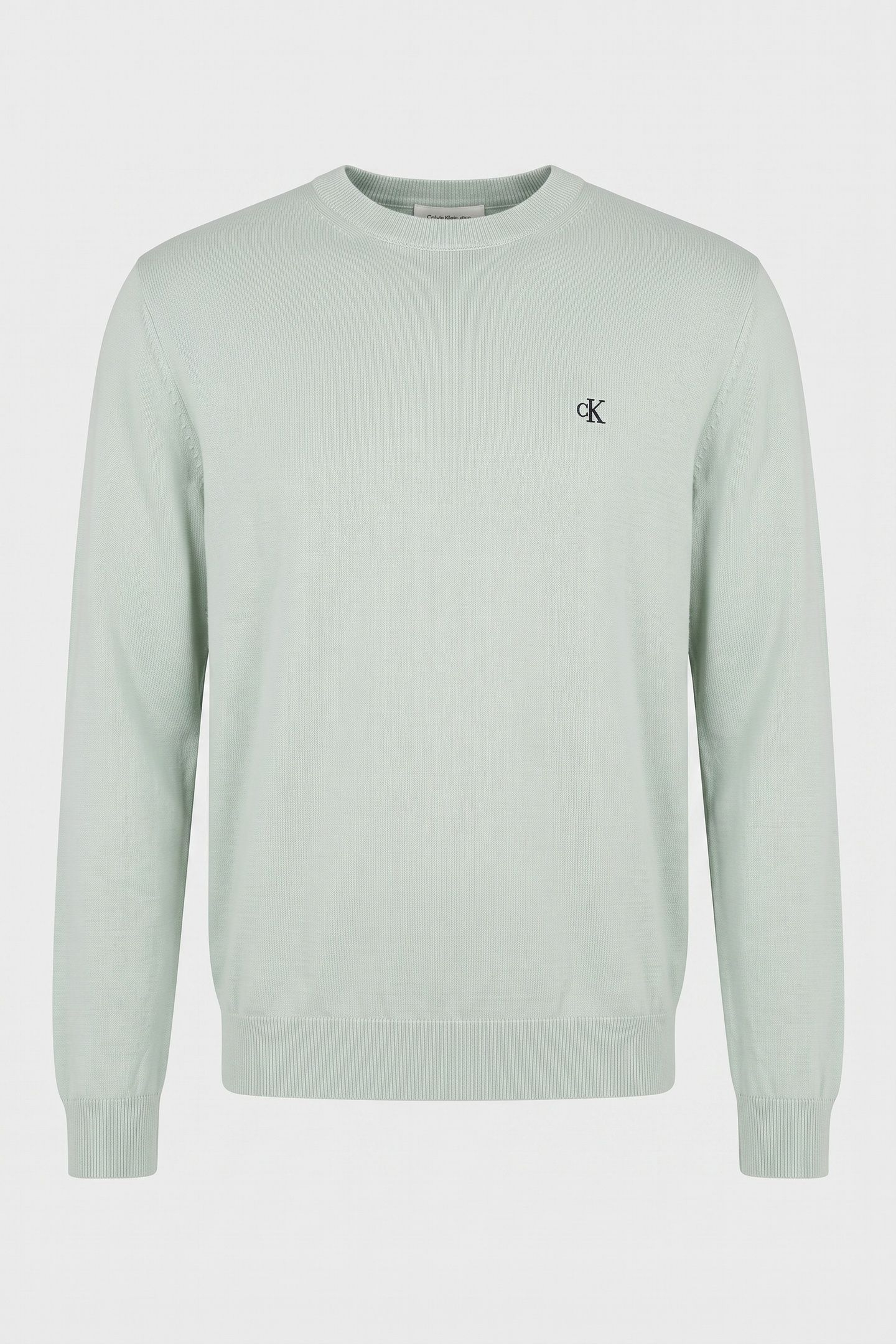 EU LONG SLEEVE COTTON RELAXED CREWNECK PALE MEADOW 3