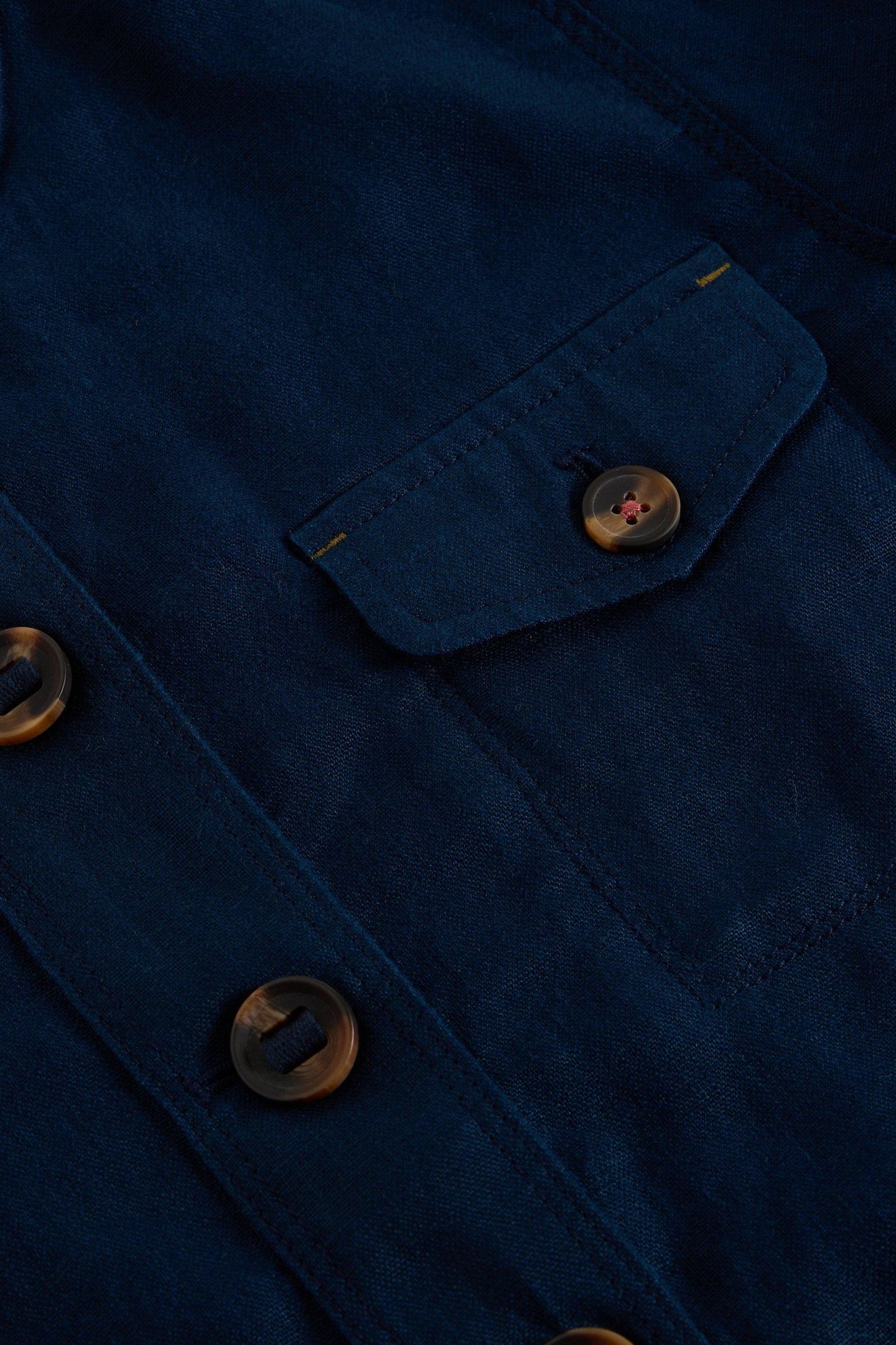 DEMI UTILITY LINEN JACKET DARK NAVY 7
