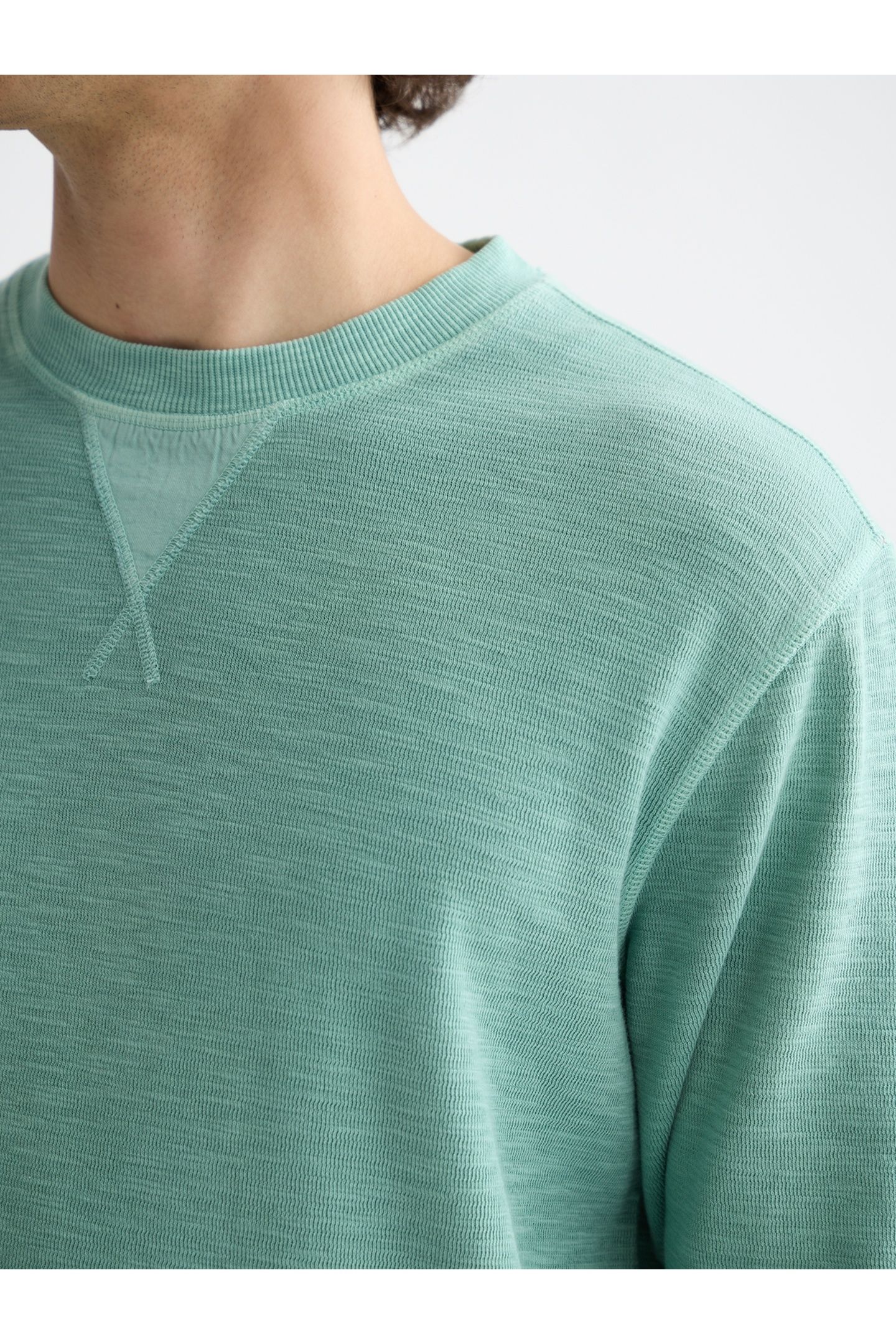 G/D STRUCTURED SWEATSHIRT AGATE GREEN 6